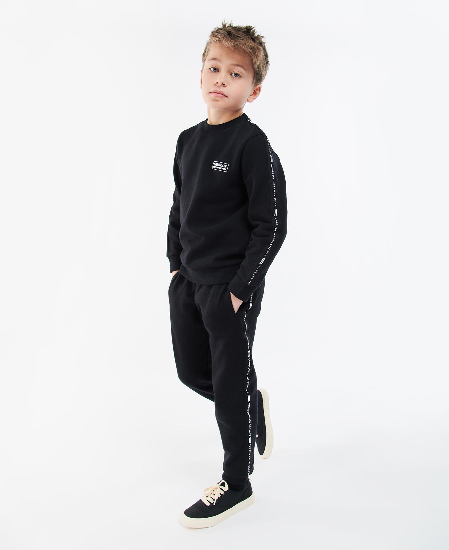 Barbour international 2025 kids Grey
