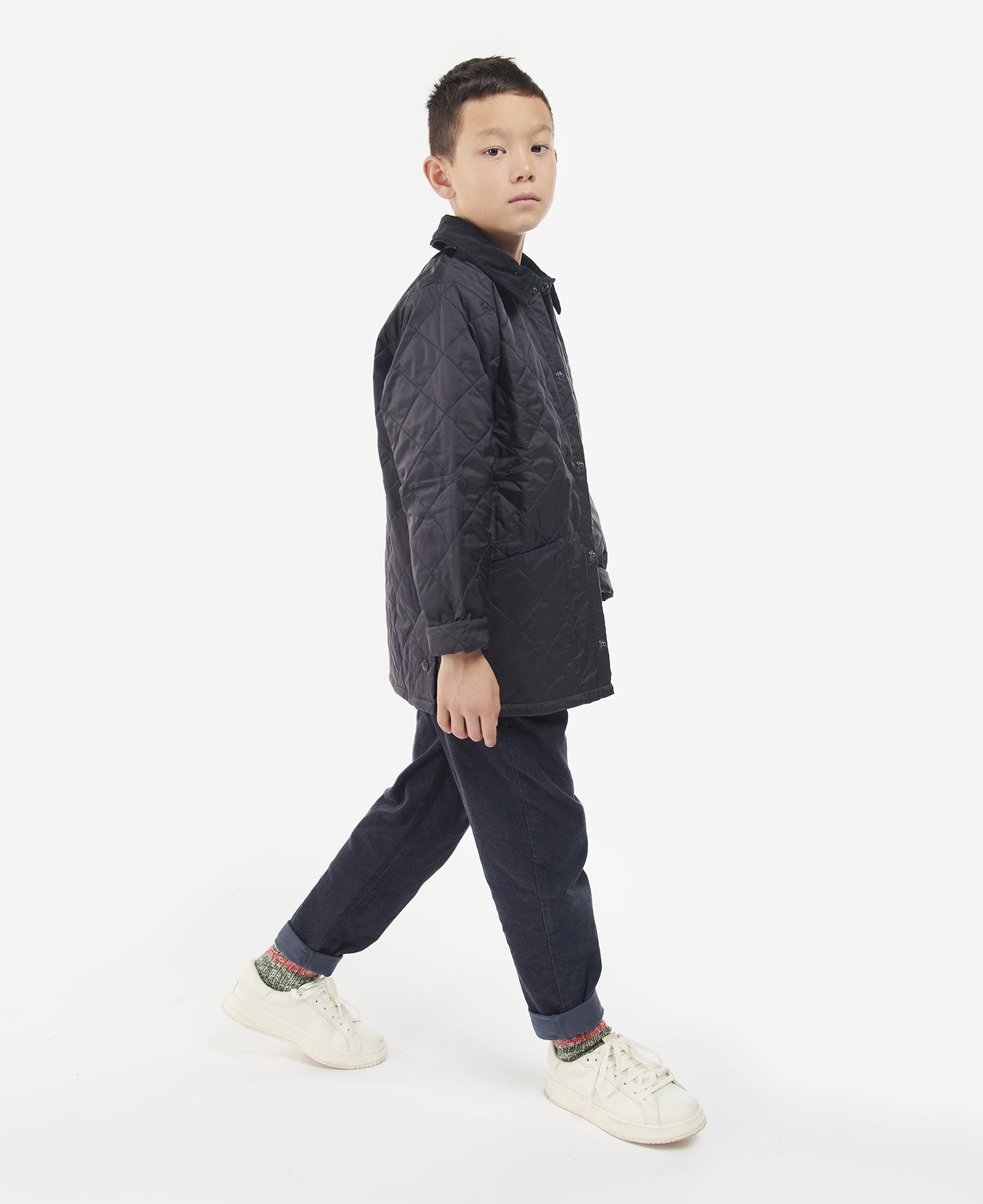 Barbour quilted 2025 jacket kids Black