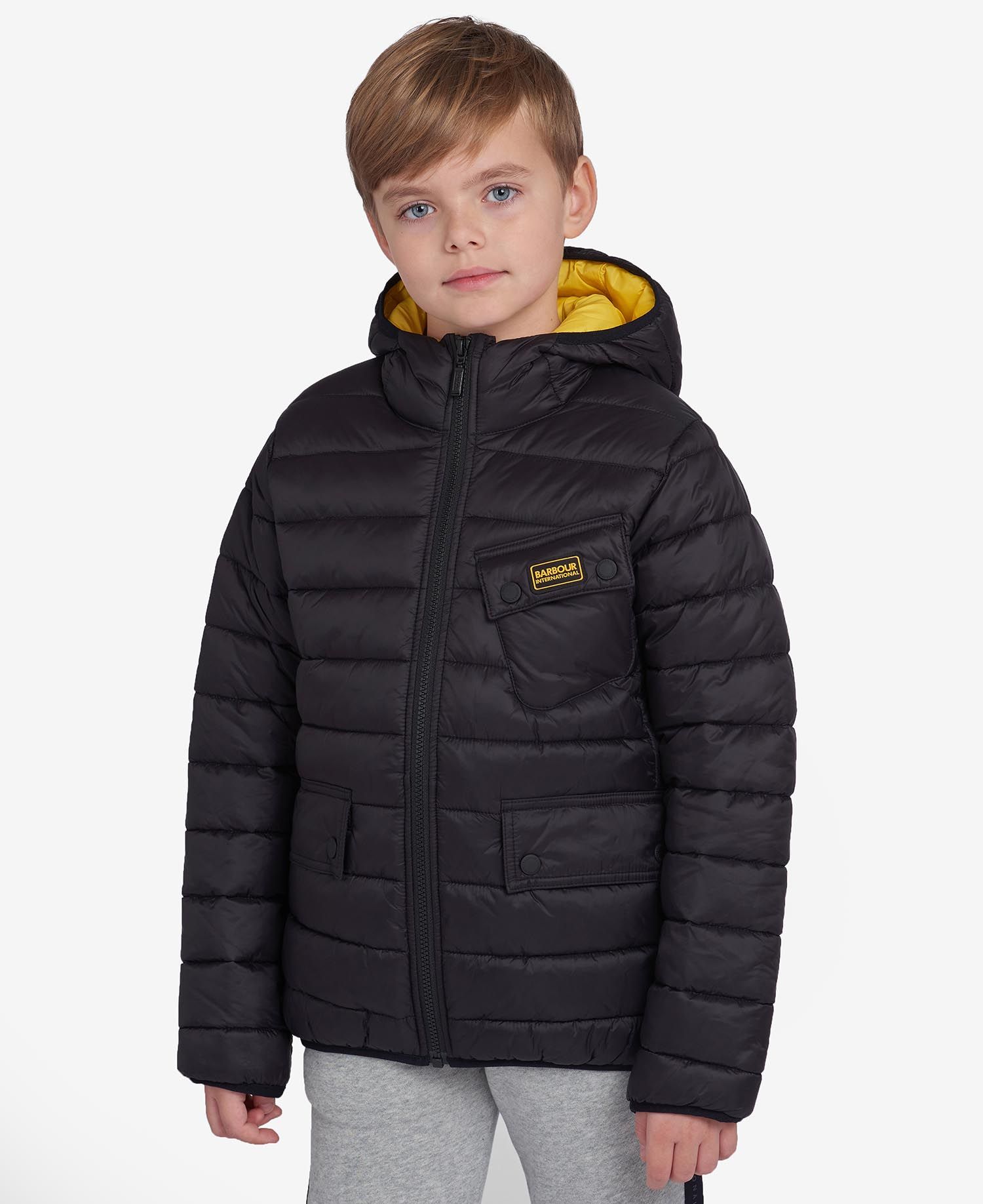 Barbour quilted 2025 jacket kids Black