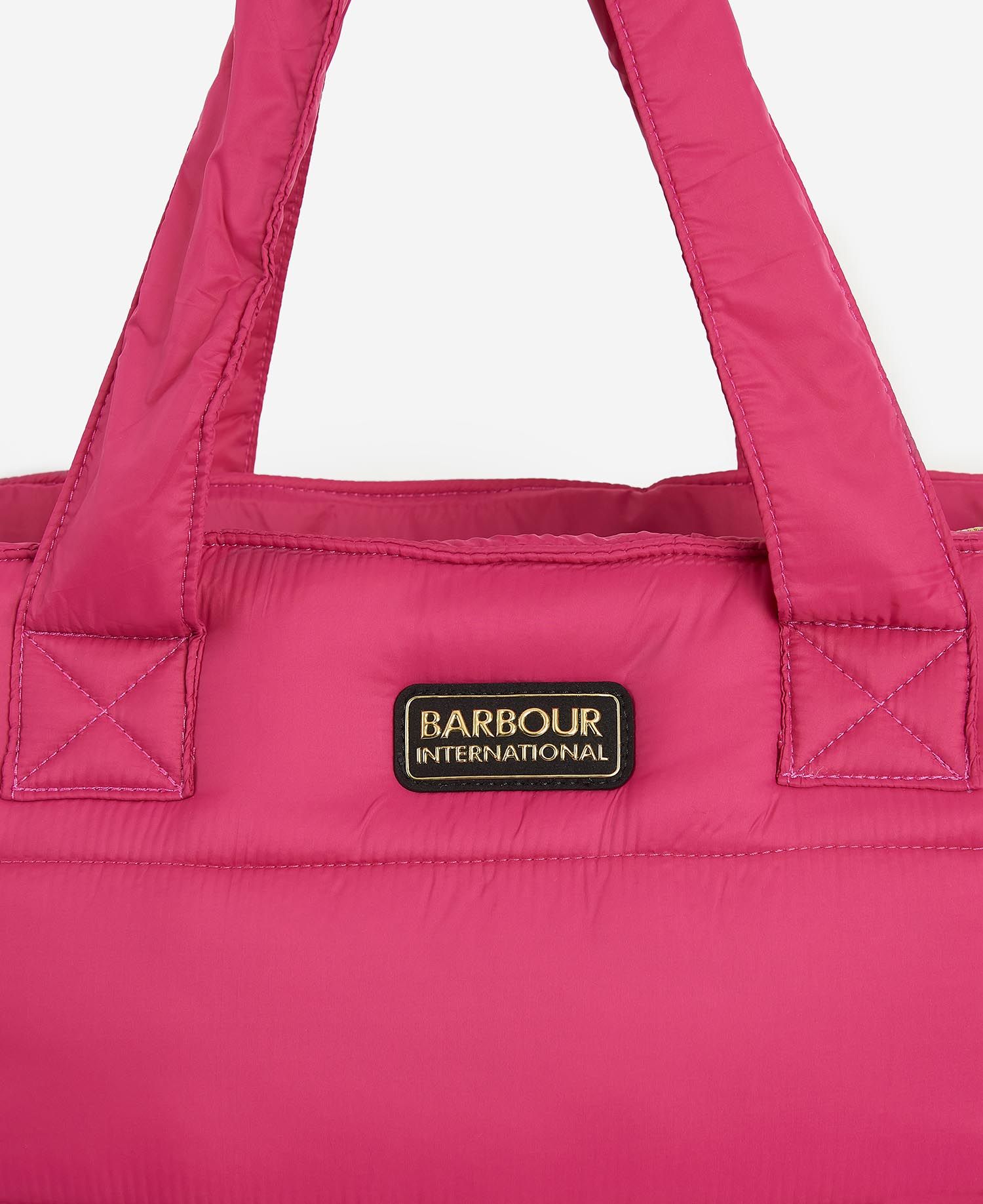 Barbour International Monaco Large Quilted Tote Bag - Pink