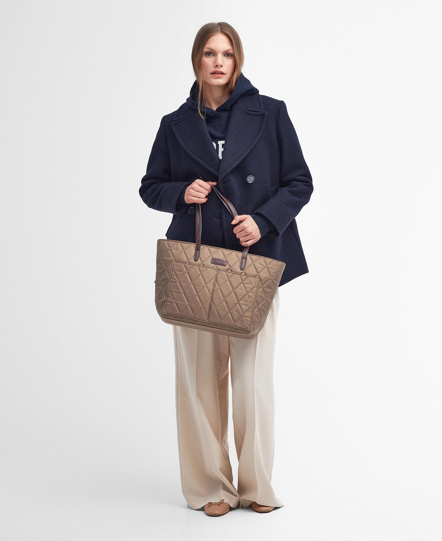 Barbour quilted tote bag on sale