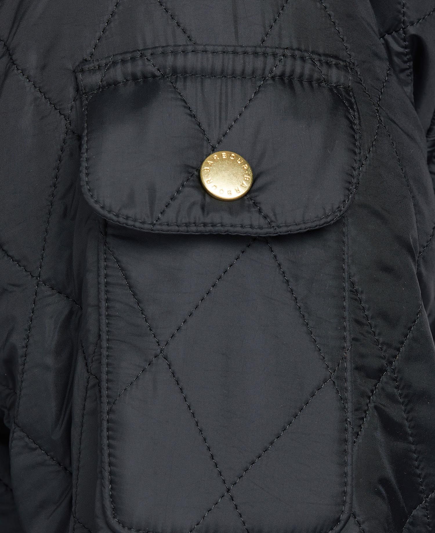 B.Intl International Polarquilt Jacket in Black | Barbour