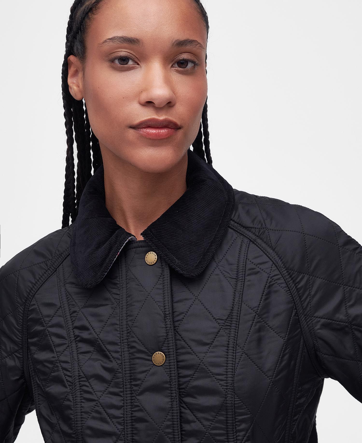 Barbour Beadnell Polarquilt in Black Black Barbour