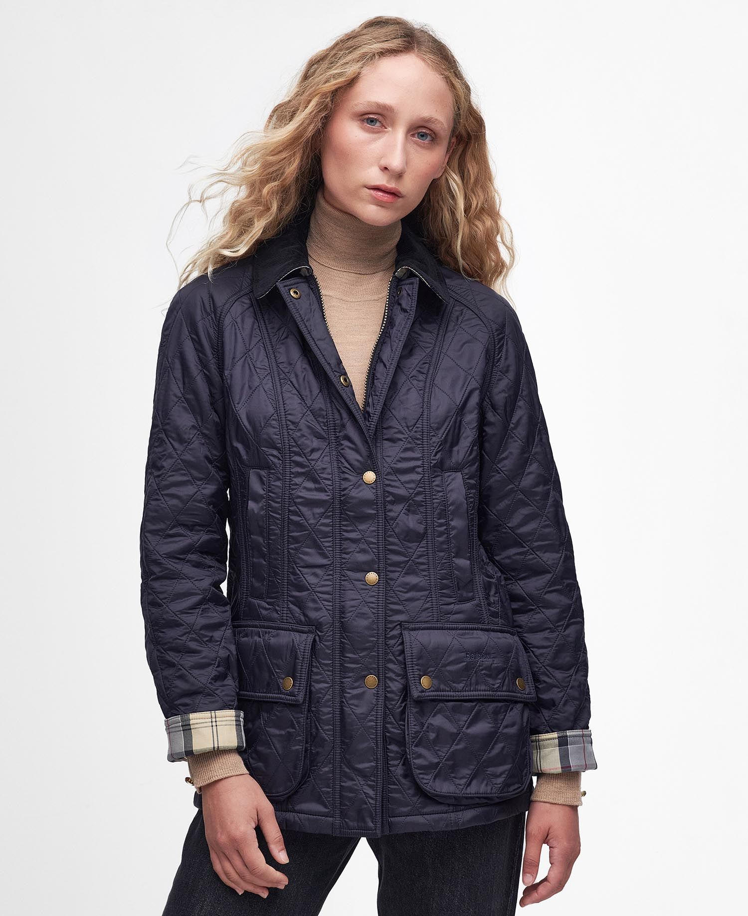 Barbour Beadnell Polarquilt in Navy Navy Barbour