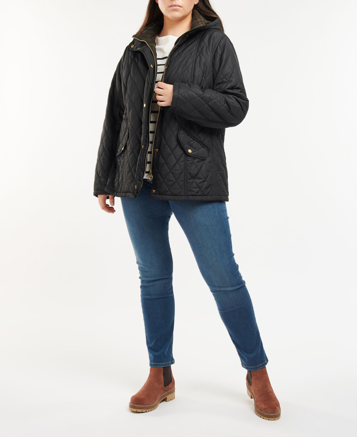 Barbour millfire quilted jacket sales