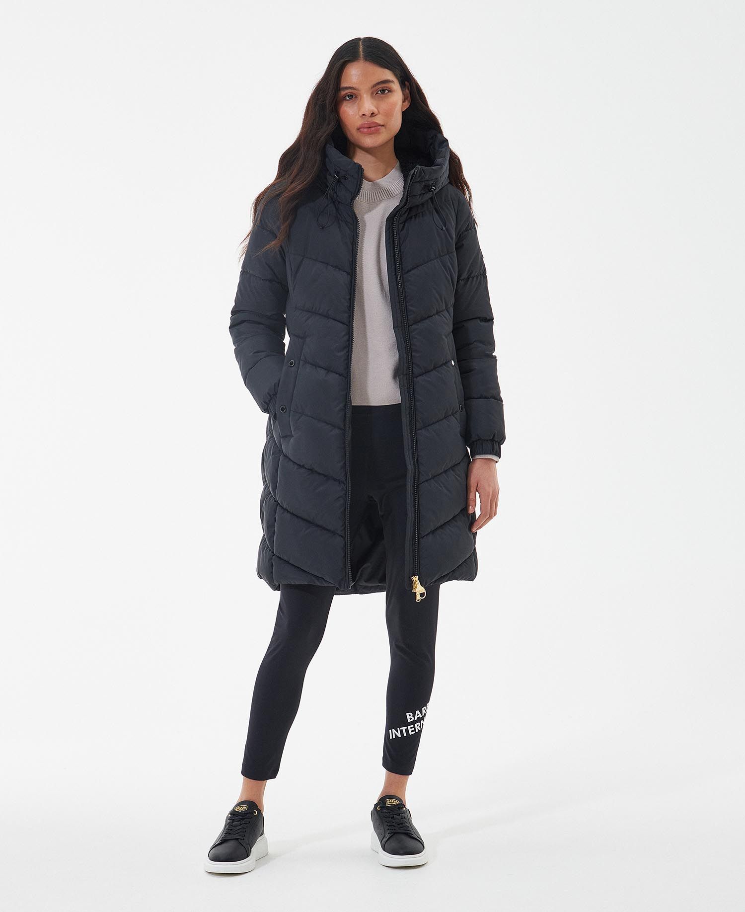Barbour epler on sale jacket black