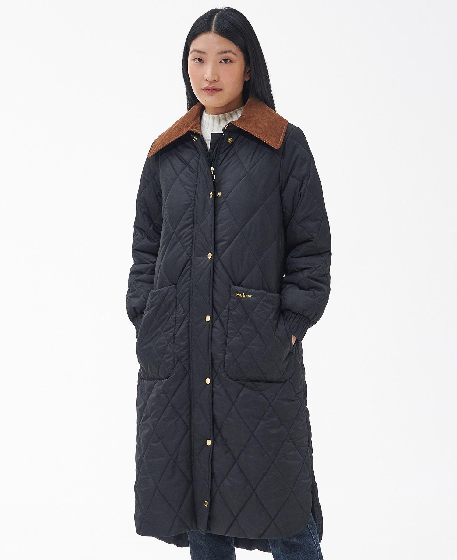 Shop the Barbour Marsett Quilted Jacket in Black today. | Barbour