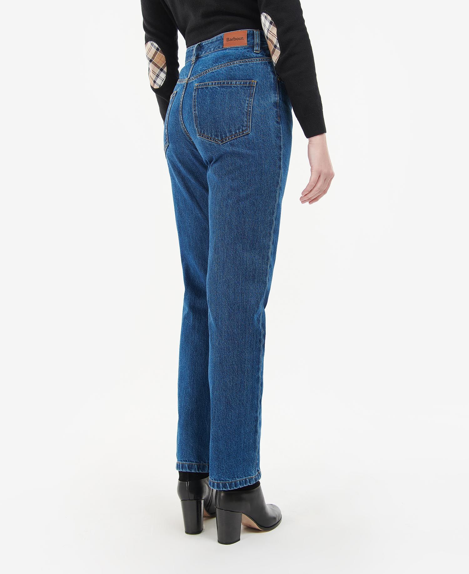 Shop the Barbour Burne Mid Rise Straight Jeans here at Barbour
