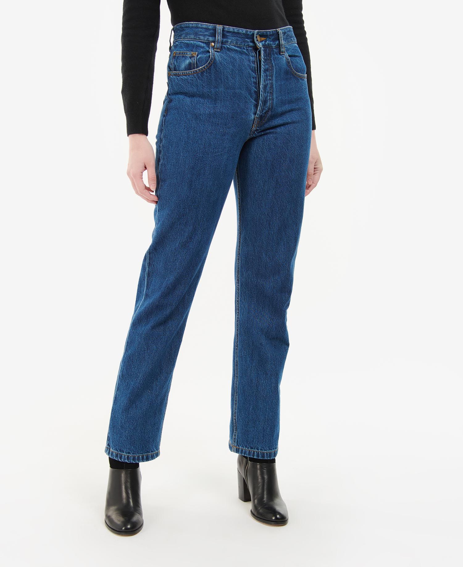 Shop the Barbour Burne Mid Rise Straight Jeans here at Barbour