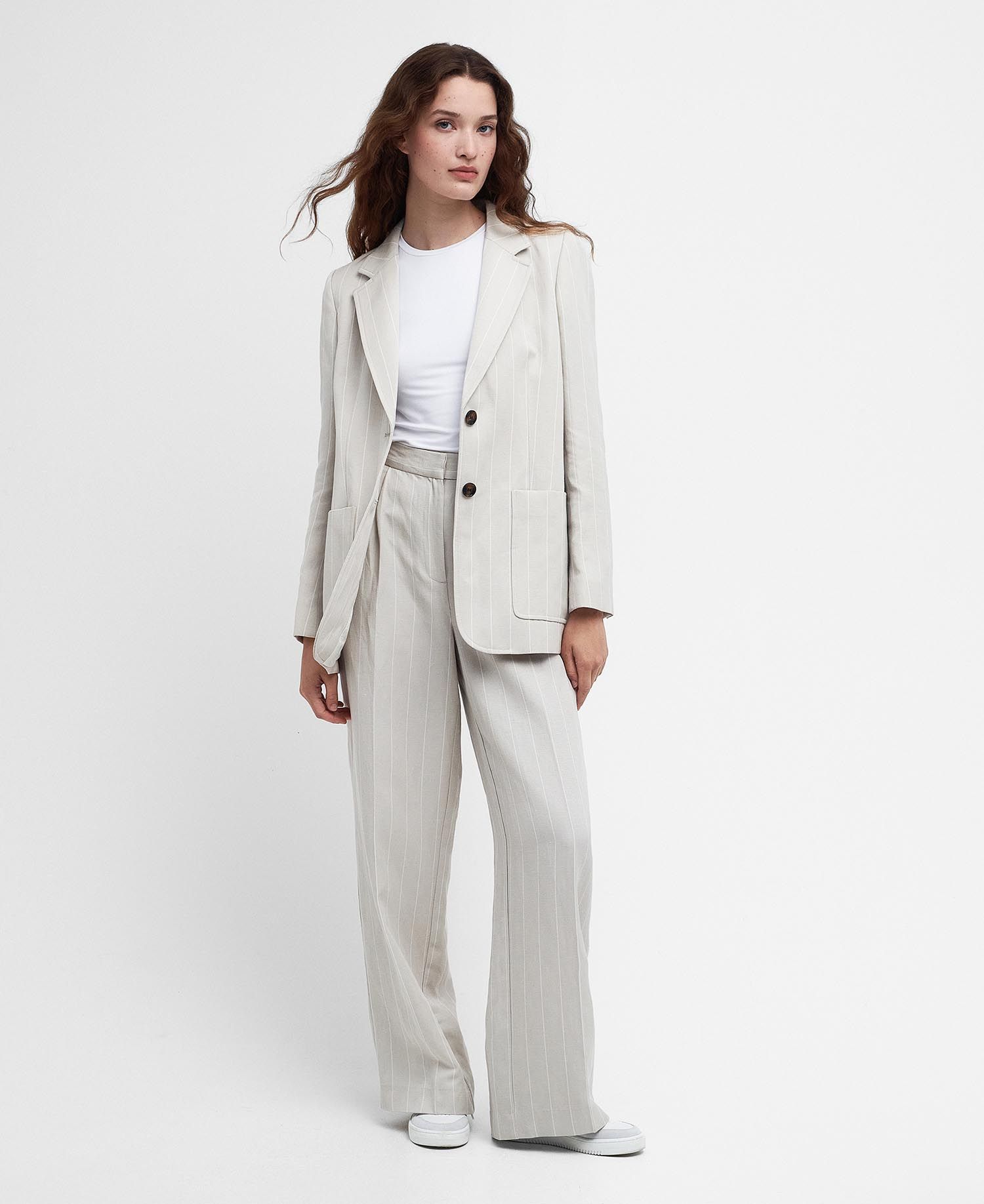 Barbour trousers womens sales white