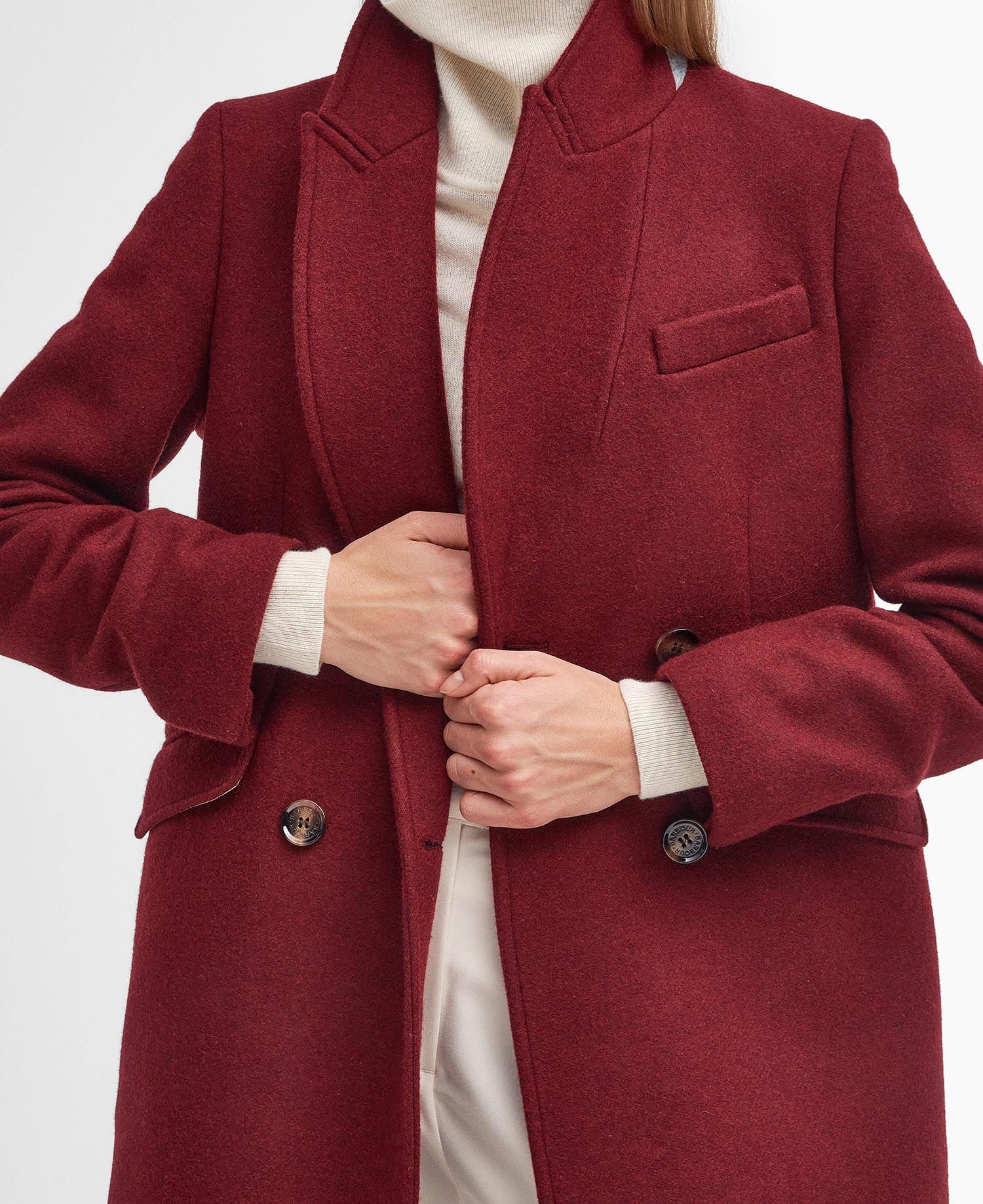 Shop the Barbour Marylin Tailored Wool Coat in Red today. Barbour