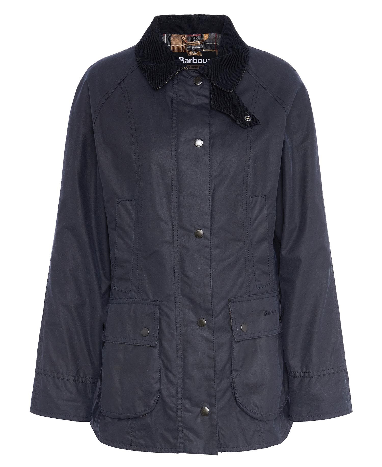 Barbour Beadnell Wax Jacket in Navy | Barbour