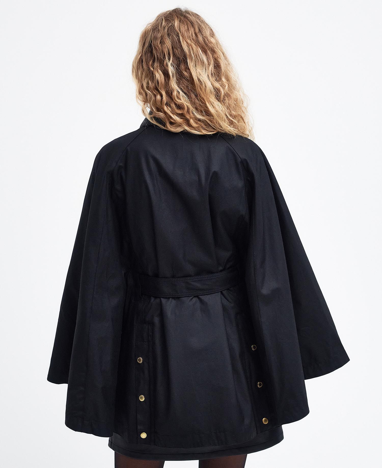 Shop the Barbour x House of Hackney Merriam Wax Cape in Black
