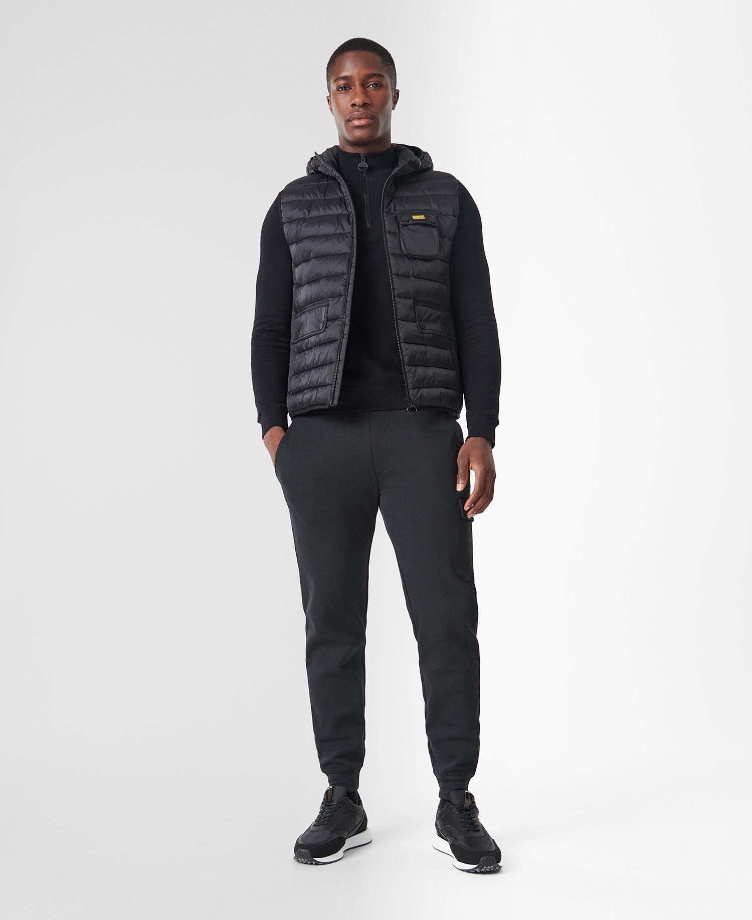 Barbour gilet with hood top