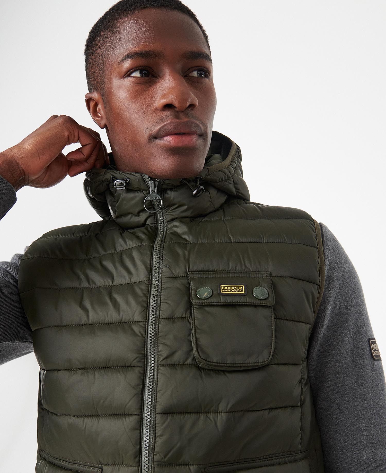 Barbour gilet with hood sales