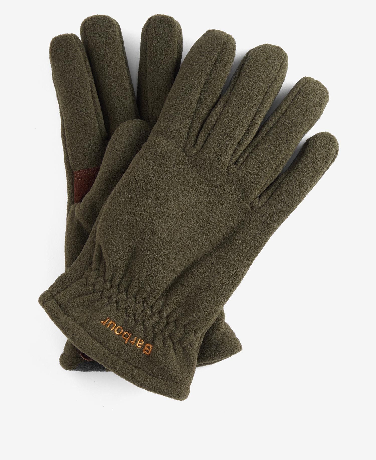 Shop the Barbour Coalford Fleece Gloves in Olive Barbour