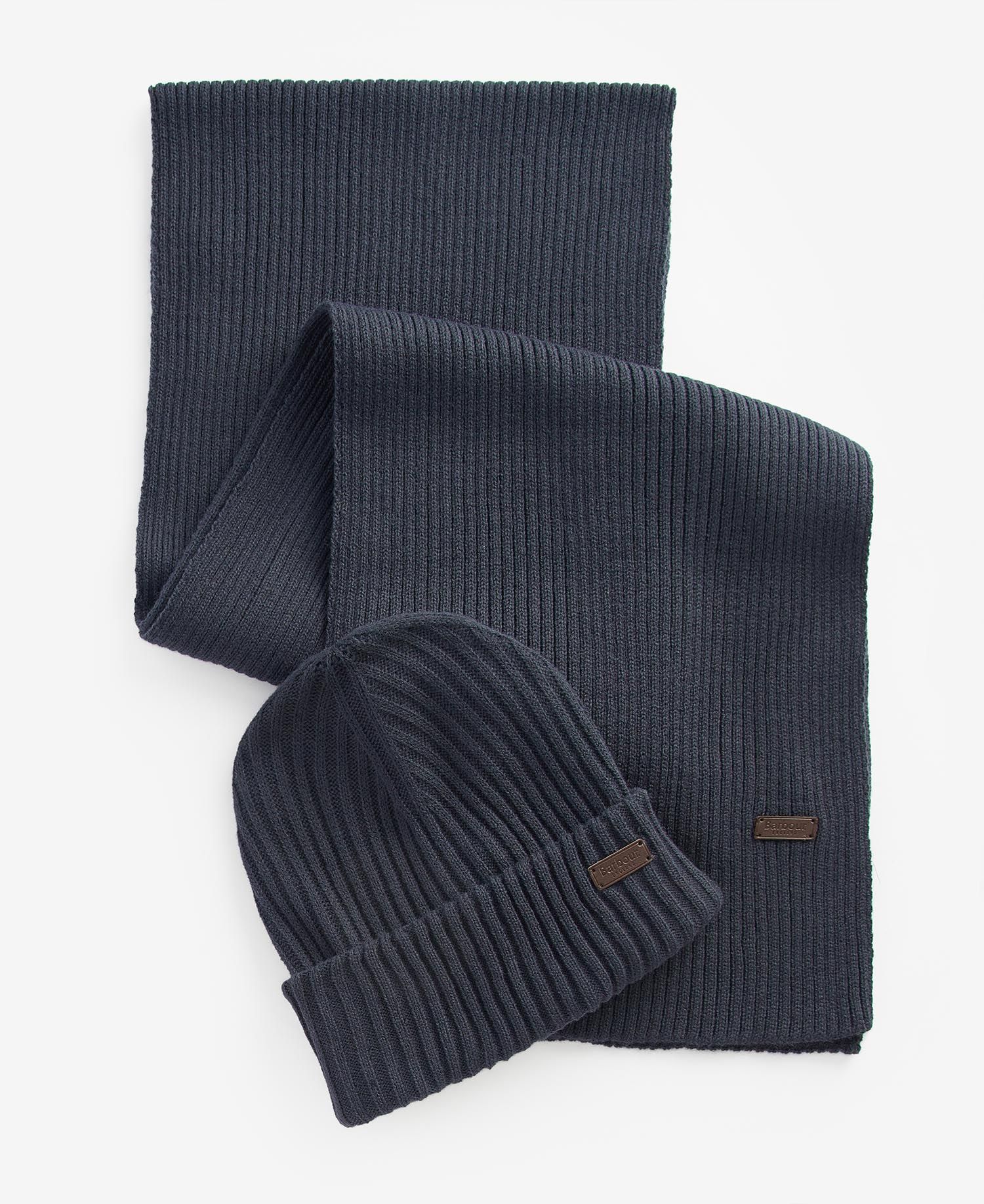 Barbour Crimdon Beanie and Scarf Gift Set in Blue Barbour