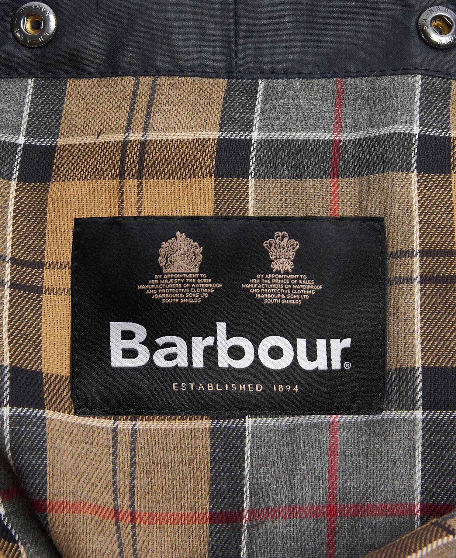 Barbour Waxed Cotton Hood in Navy | Barbour