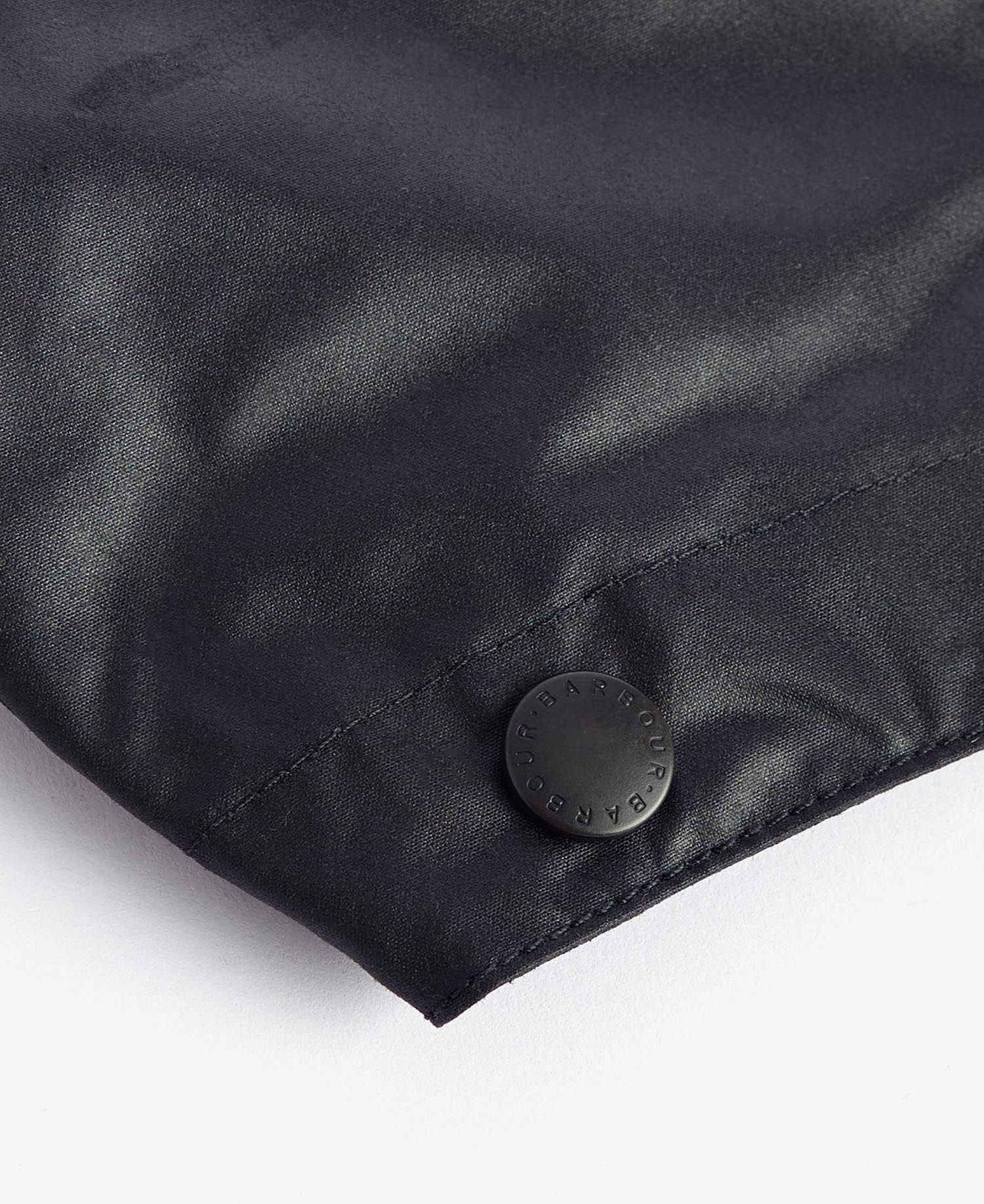 Barbour Waxed Cotton Plain Hood in Black | Barbour