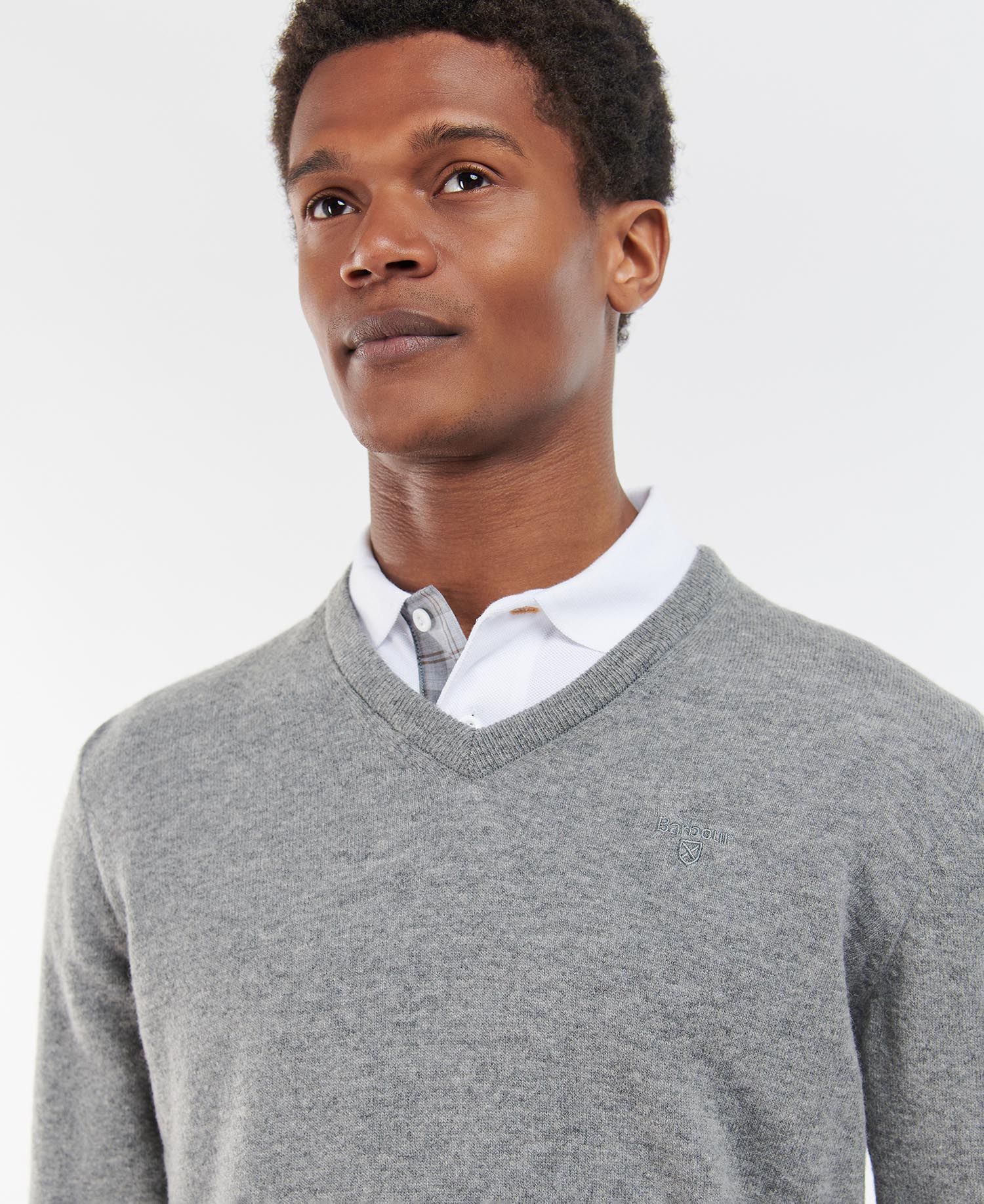 Barbour mens clearance v neck jumper