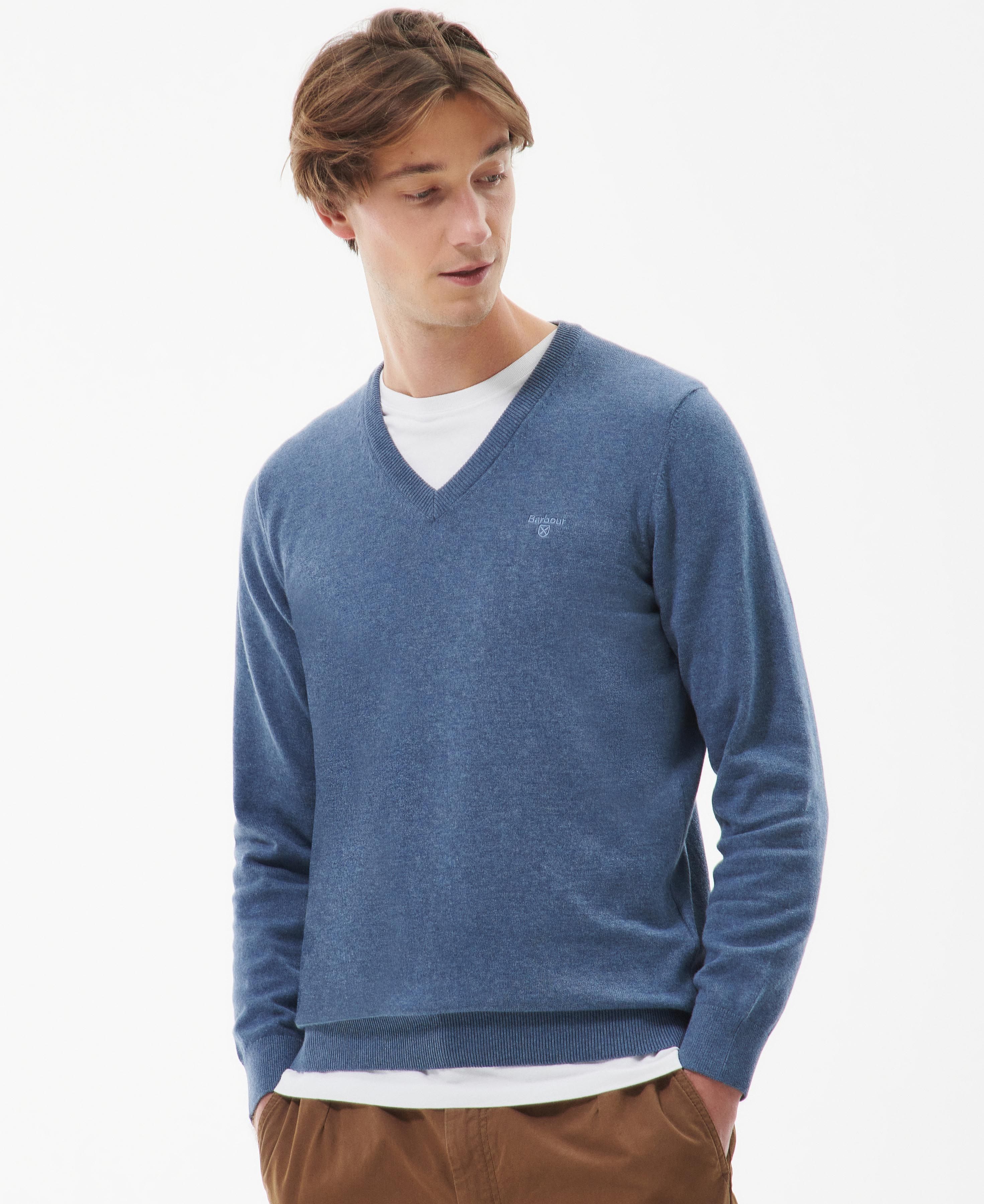 Barbour v sales neck jumper
