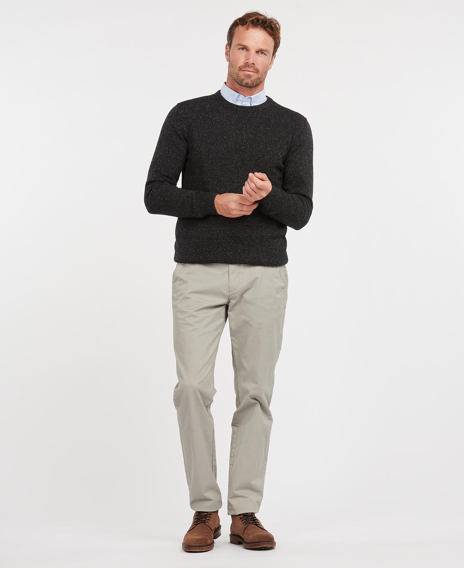 Barbour Tisbury Crew Neck Sweater Navy