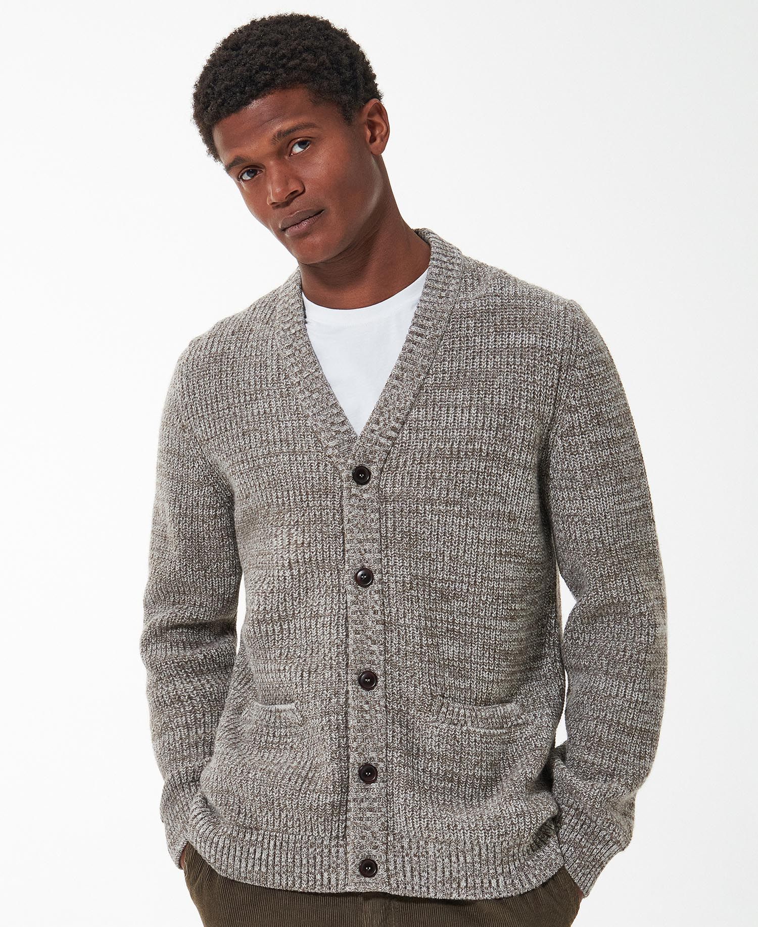 Shop the Barbour Sid Knitted Cardigan in Beige today. Barbour