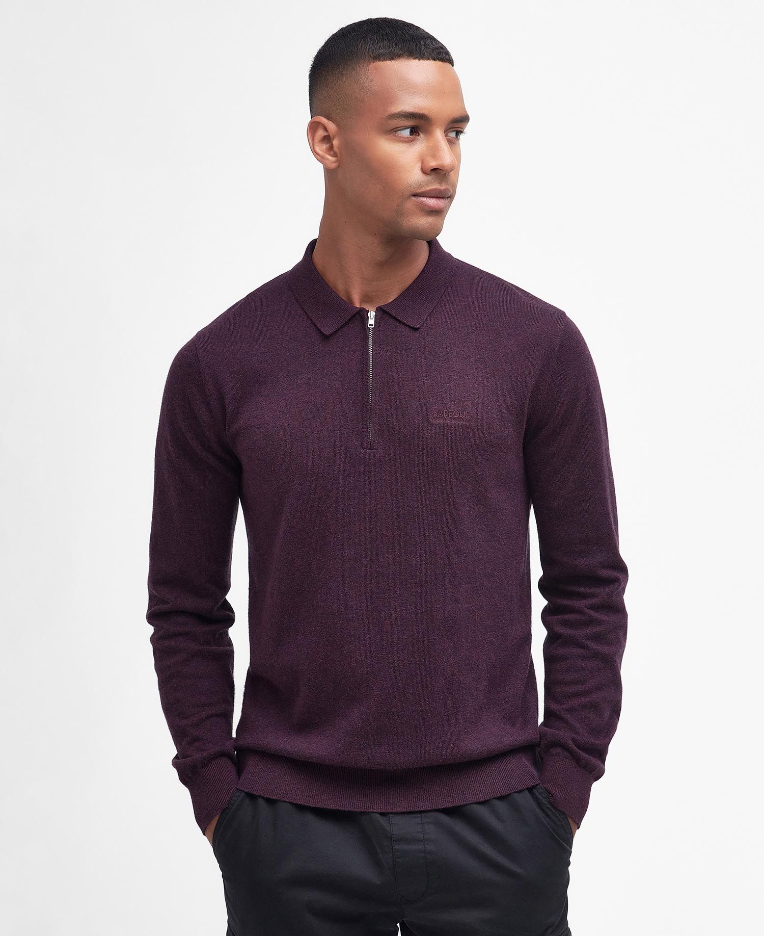 Barbour polo hot sale mens purple