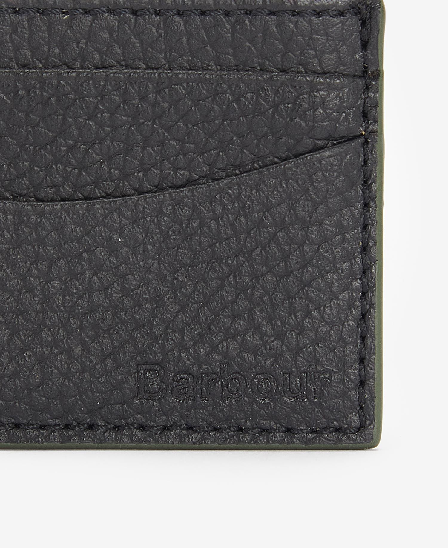Barbour leather card holder sales