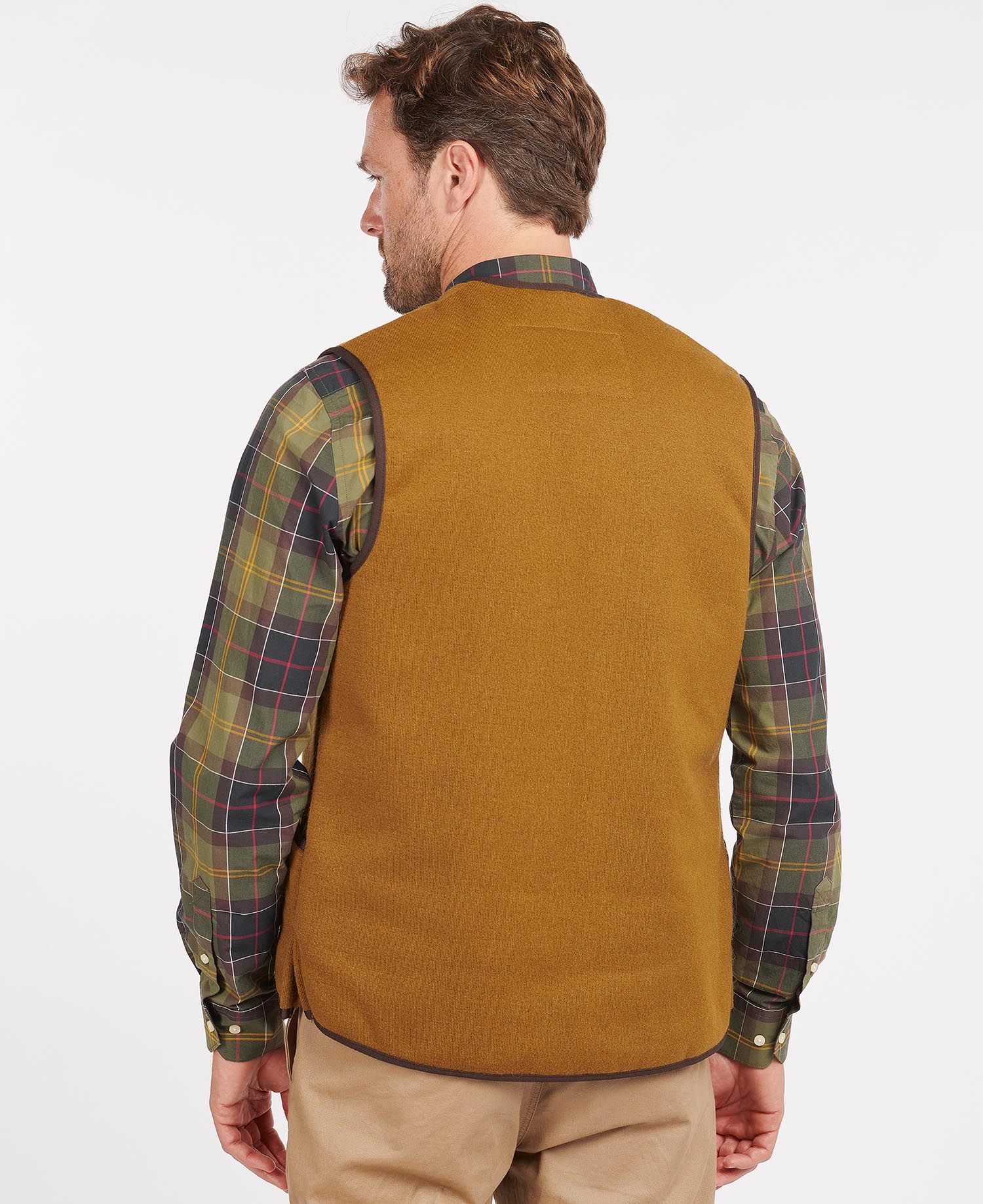 Barbour Warm Pile Waistcoat Zip-In Liner in Brown | Barbour