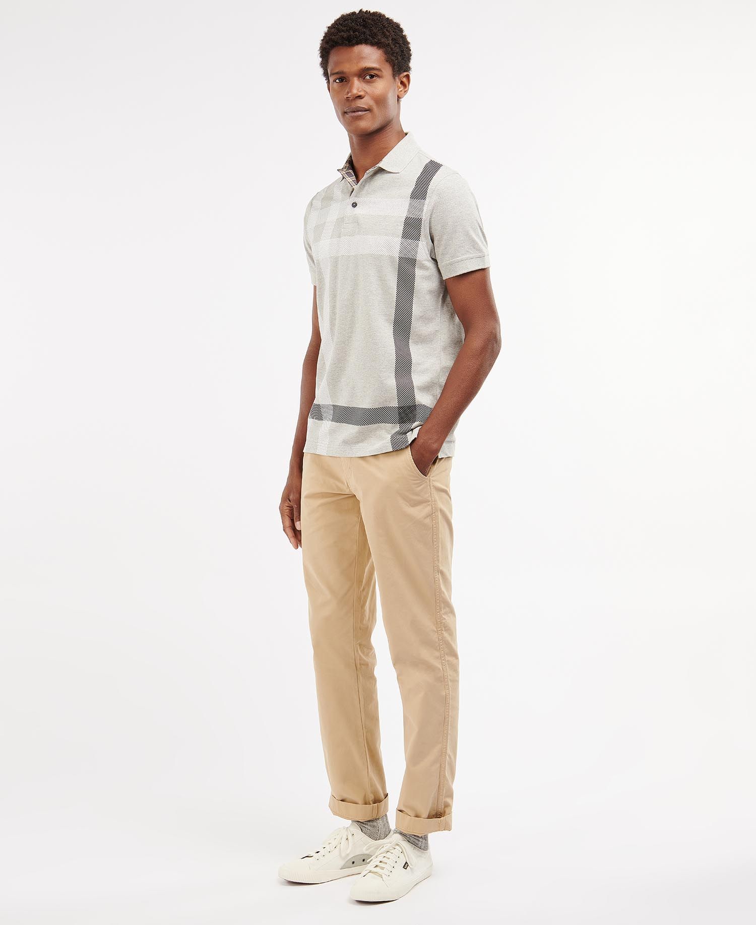 Shop the Barbour Blaine Polo Shirt in Grey Barbour