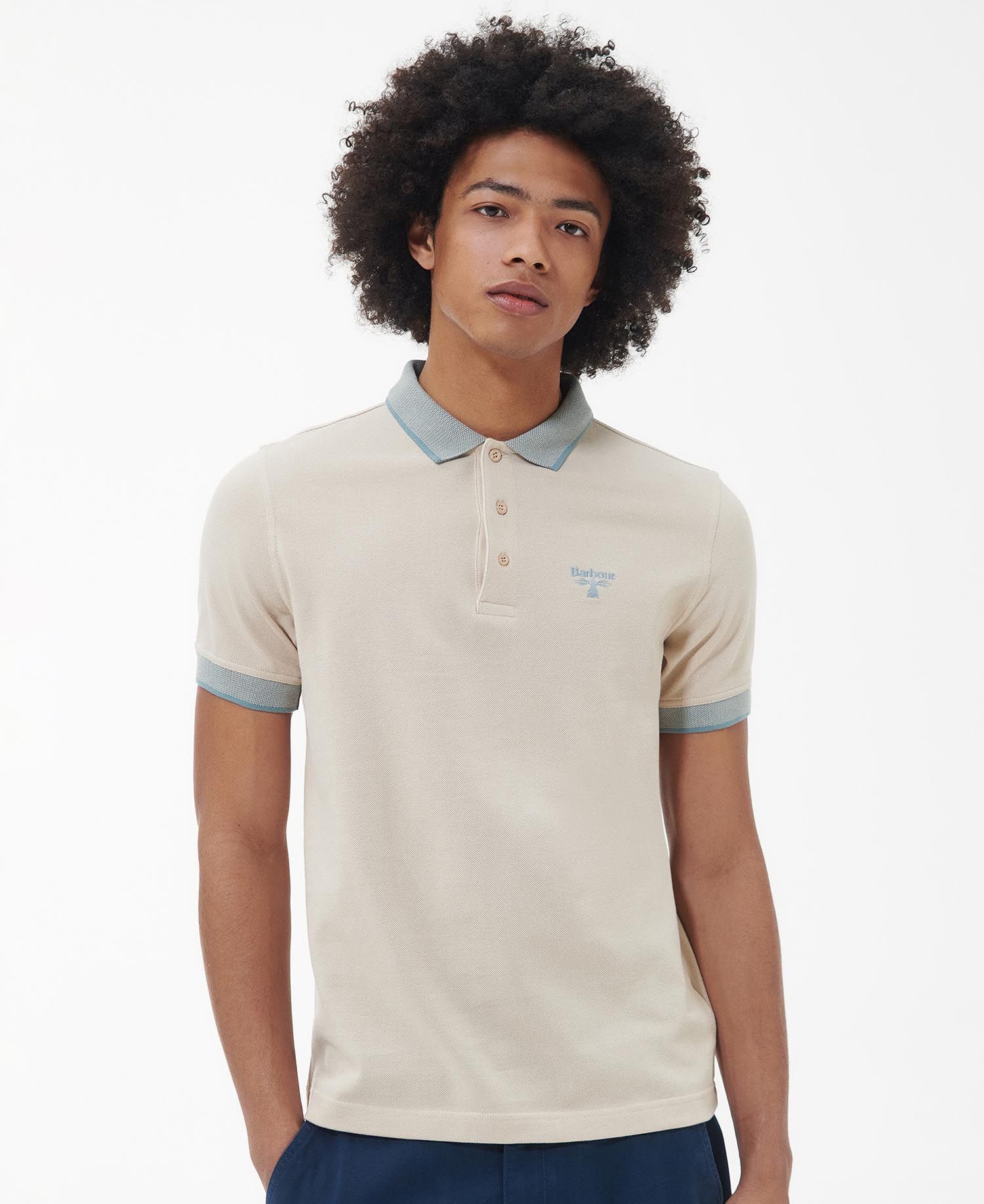Barbour polo best sale Green