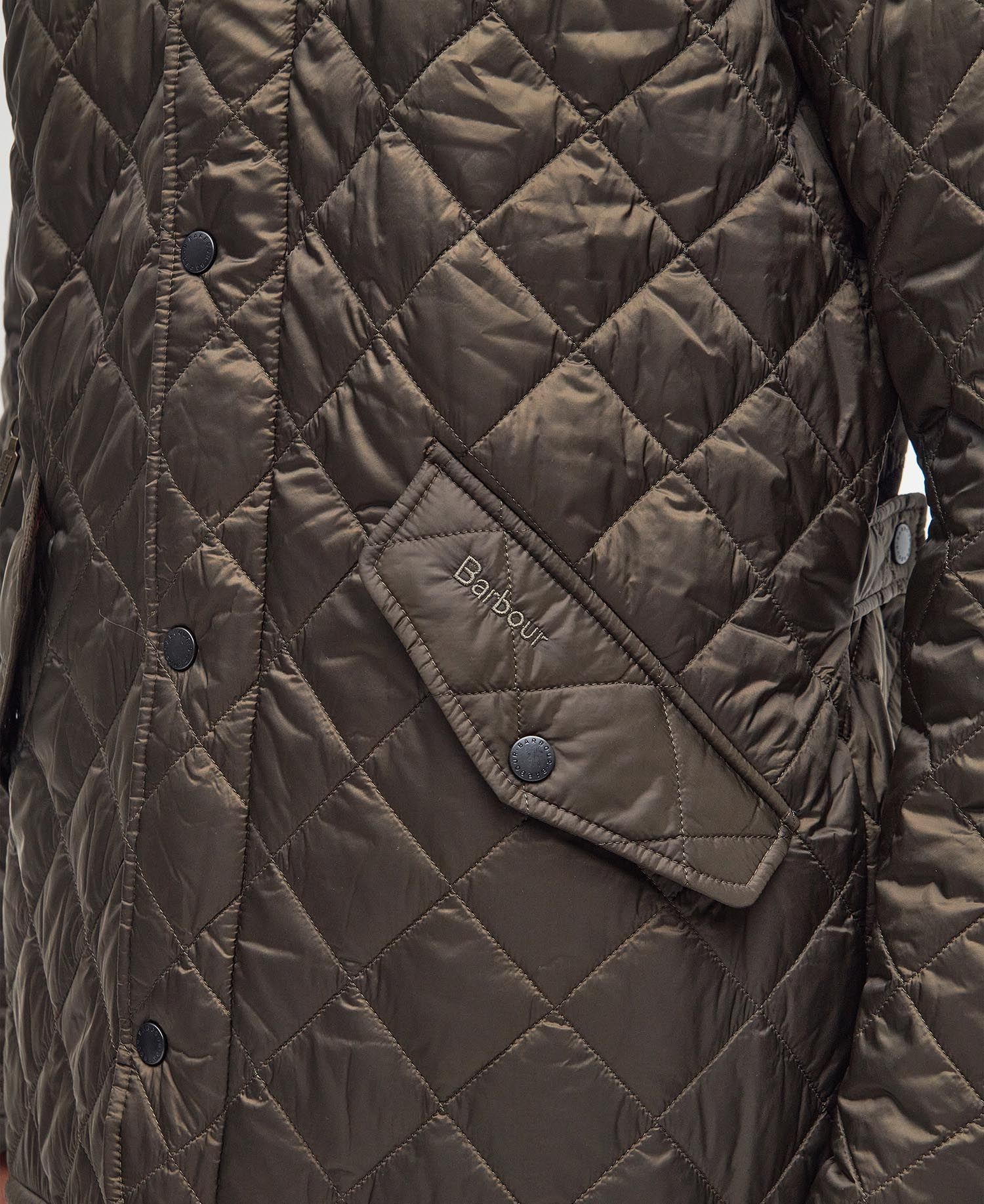 Barbour Flyweight Chelsea Quilt in Olive | Barbour