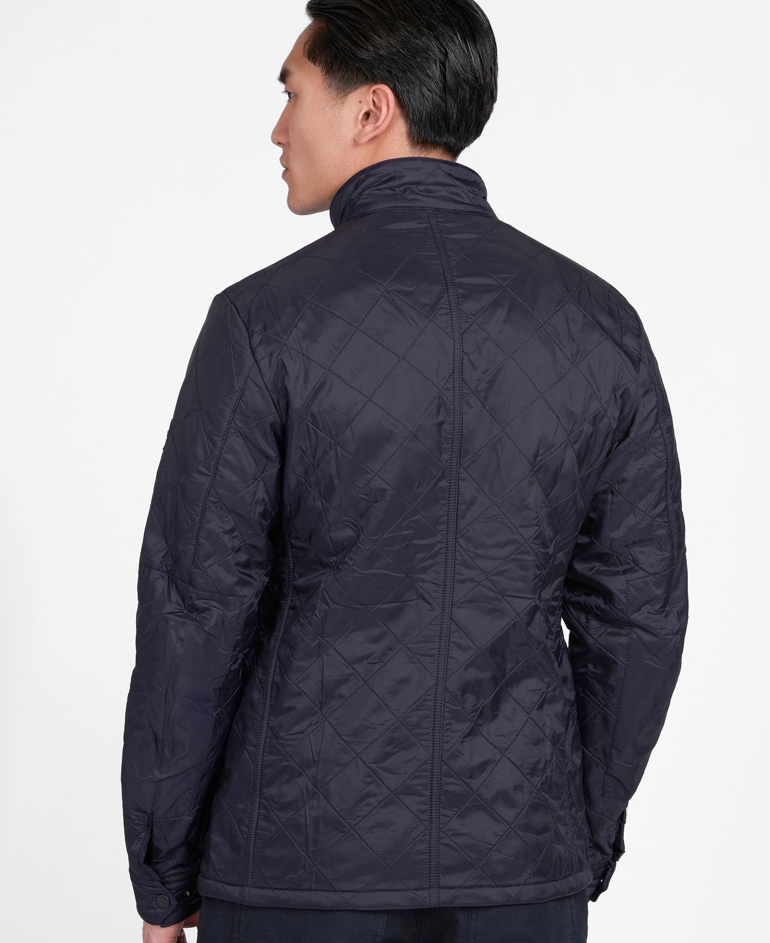 B.Intl Ariel Polarquilt Jacket in Navy Barbour