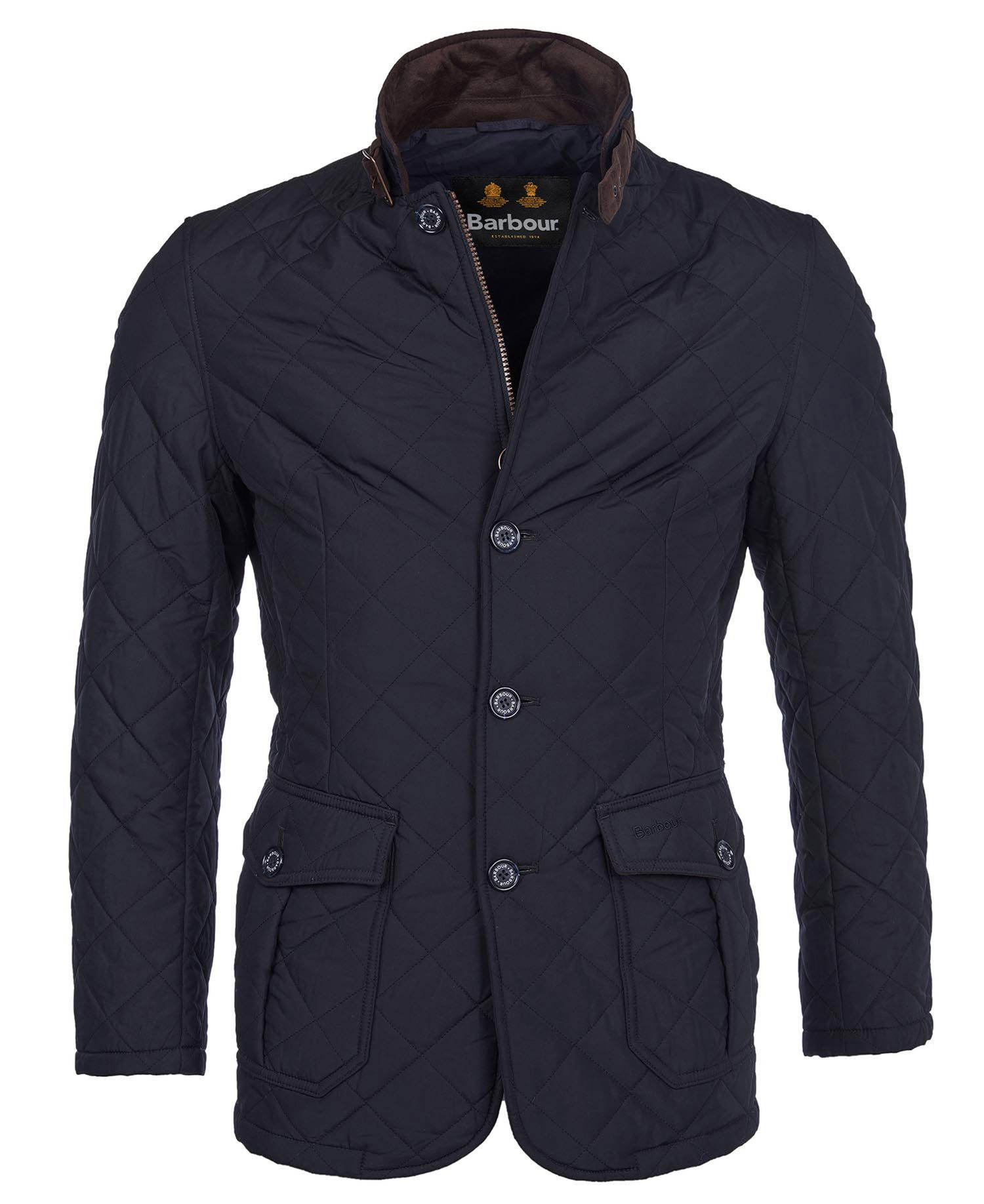 Barbour Quilted Lutz in Navy Barbour