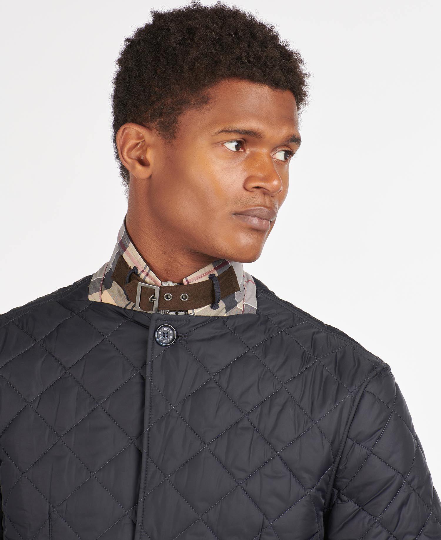 Barbour Quilted Sander Jacket in Navy | Barbour