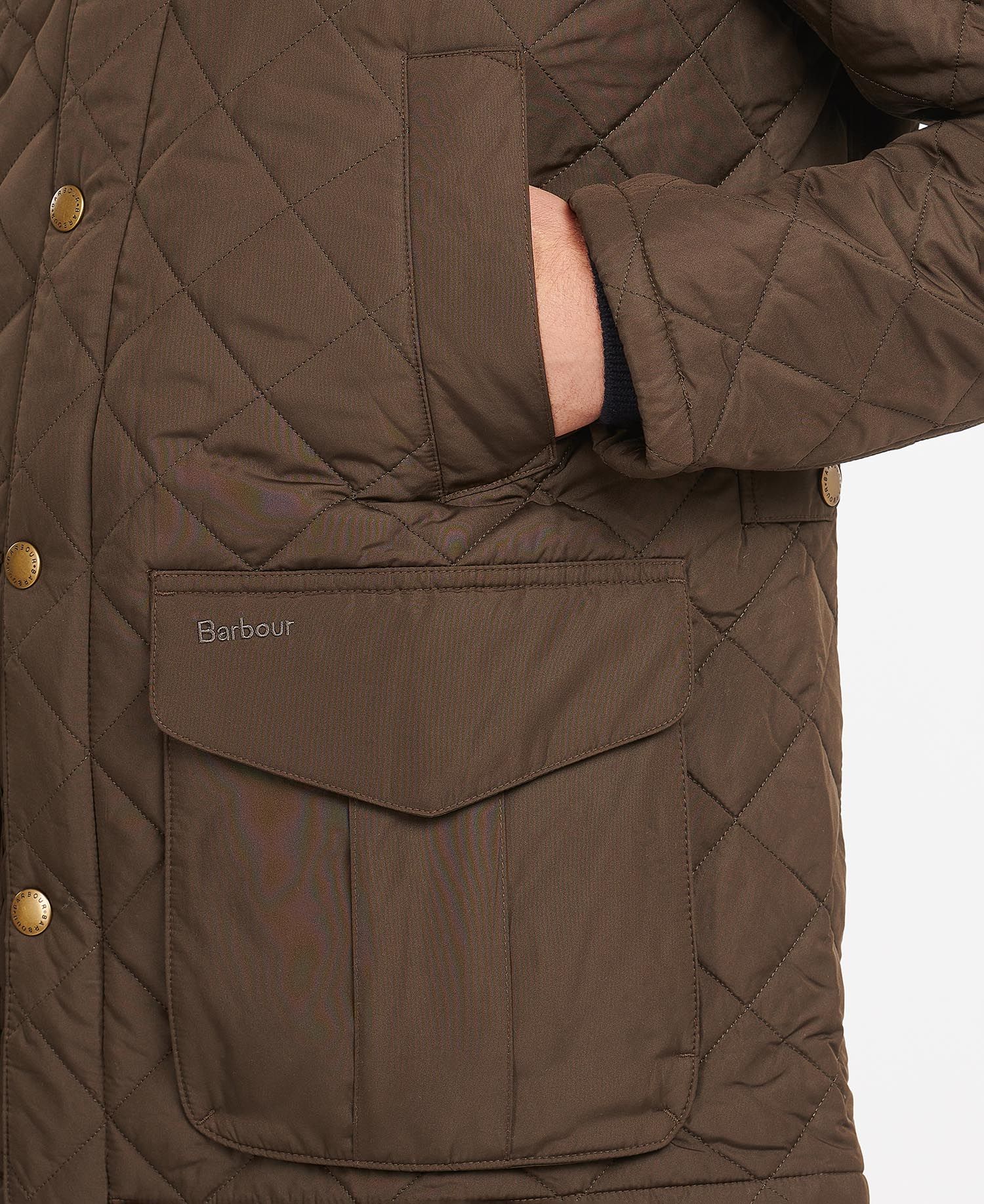 Barbour Devon Quilted Jacket in Green Barbour