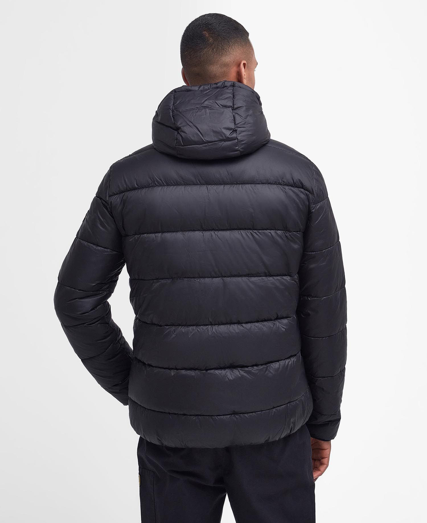 Shop the B.Intl Legacy Bobber Quilted Jacket in Black | Barbour