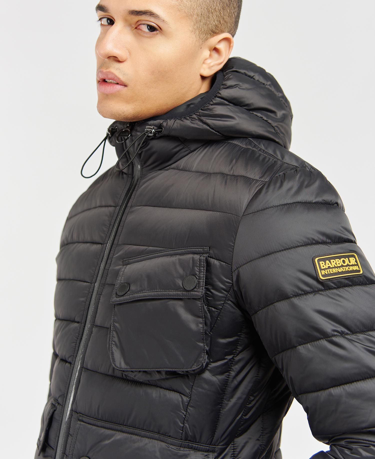 Ouston hooded quilted clearance jacket