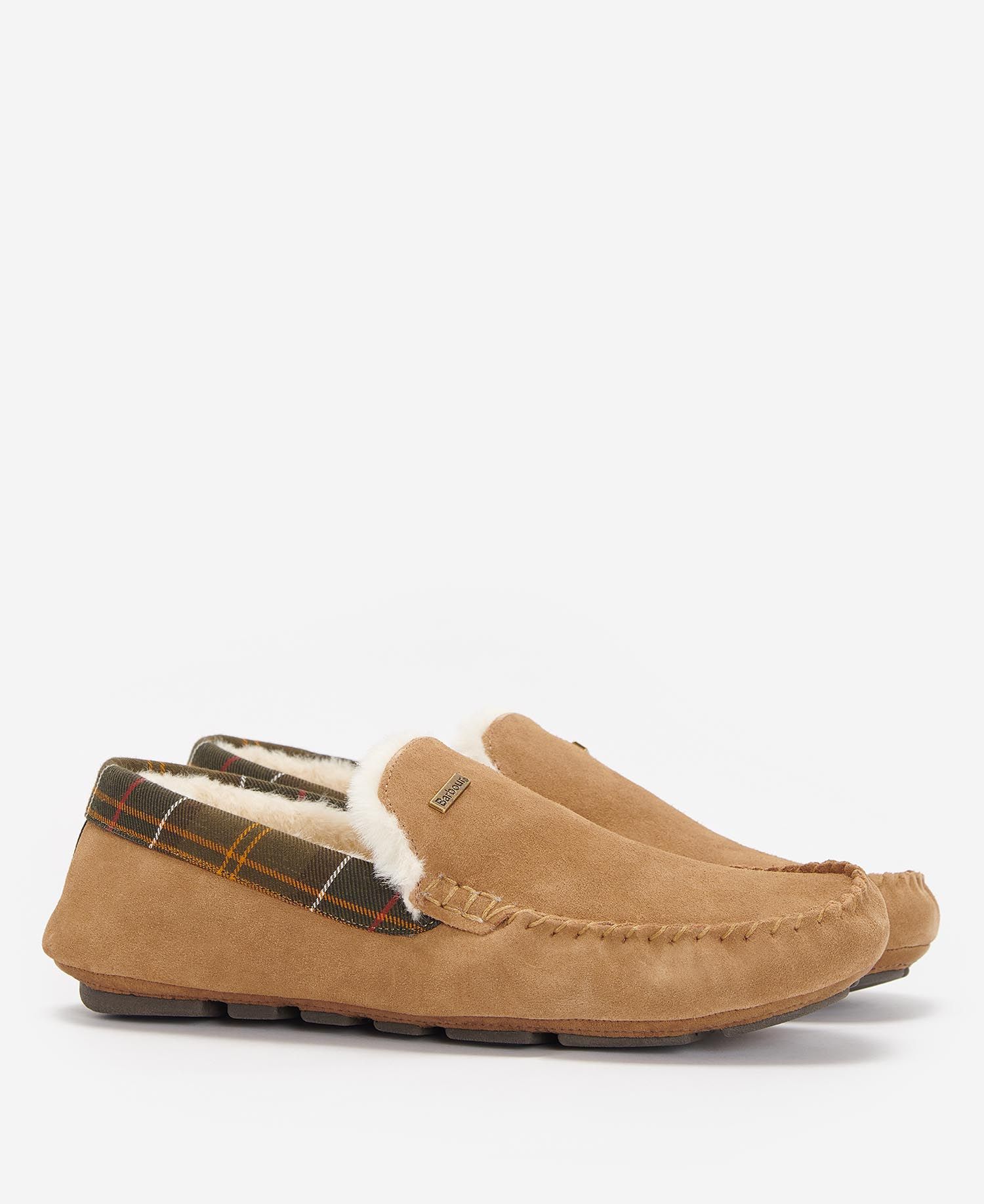 Barbour monty slippers camel discount