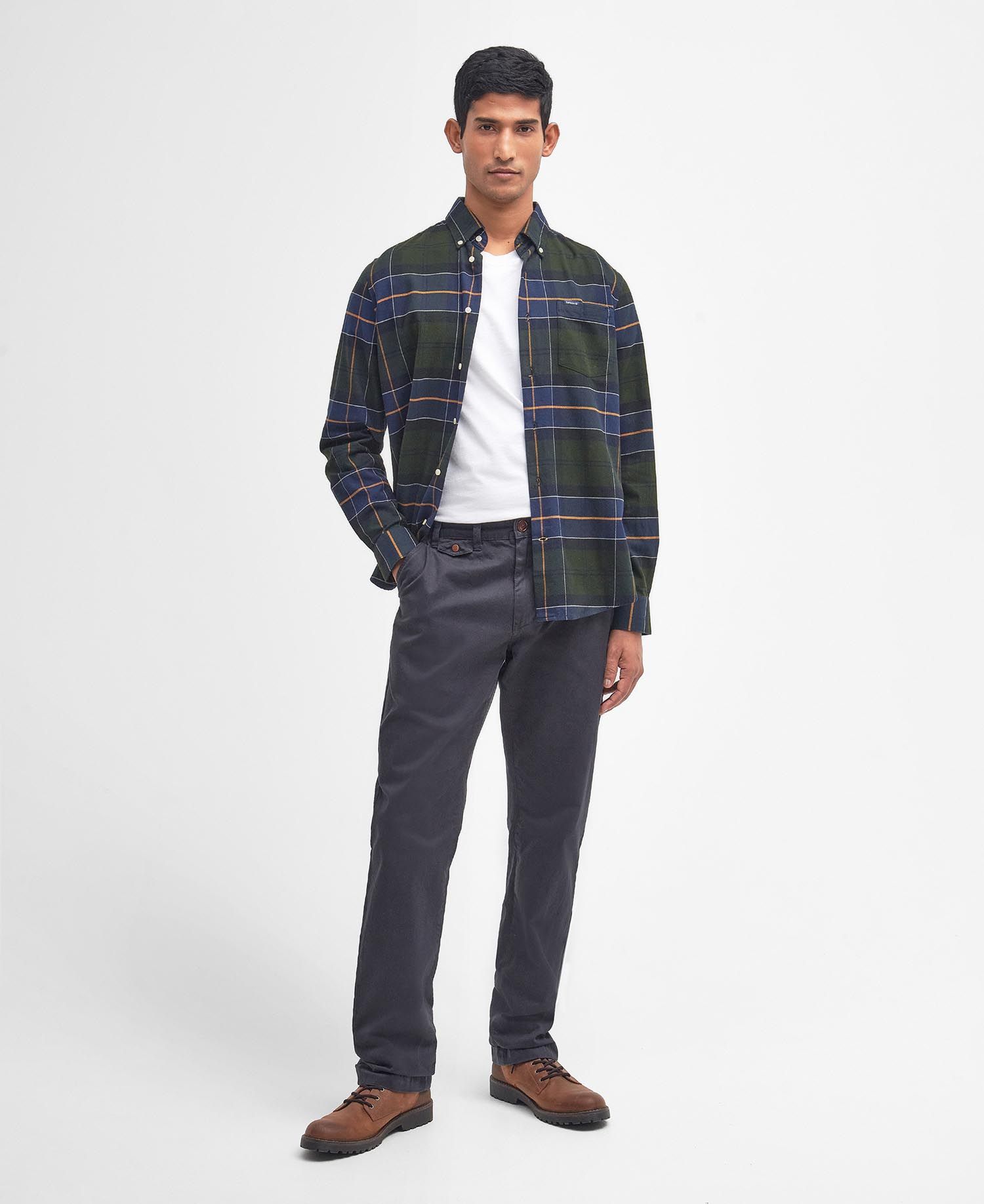 Barbour Neuston Twill in Navy | Barbour