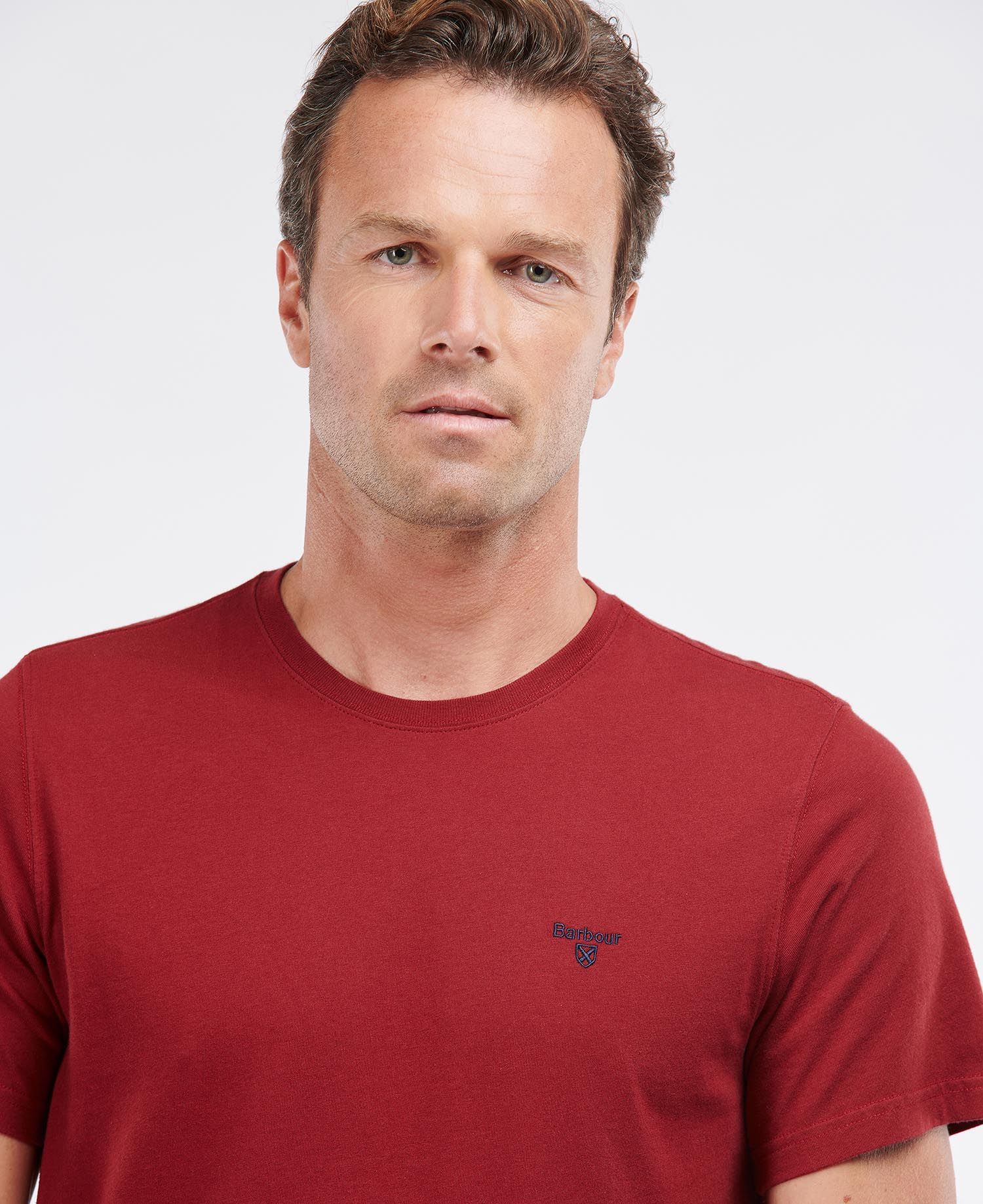 Shop the Barbour Sports T Shirt in Red Barbour