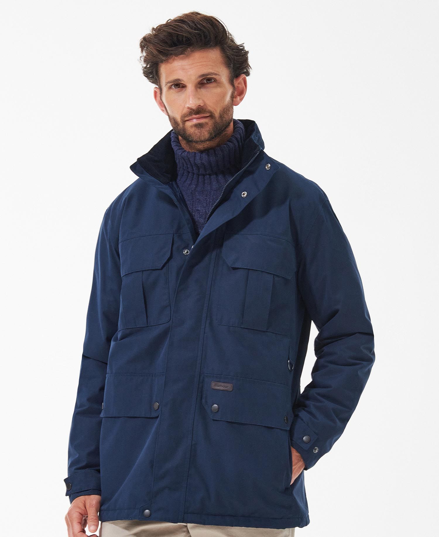 Shop the Barbour Malcolm Waterproof Jacket in Navy today. Barbour