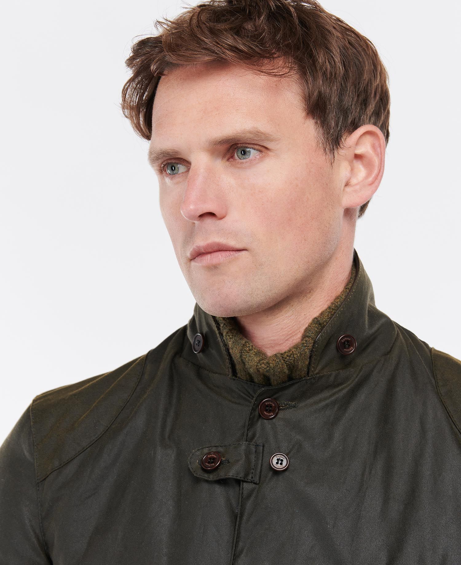 Barbour Beacon Sports Jacket in Olive Barbour