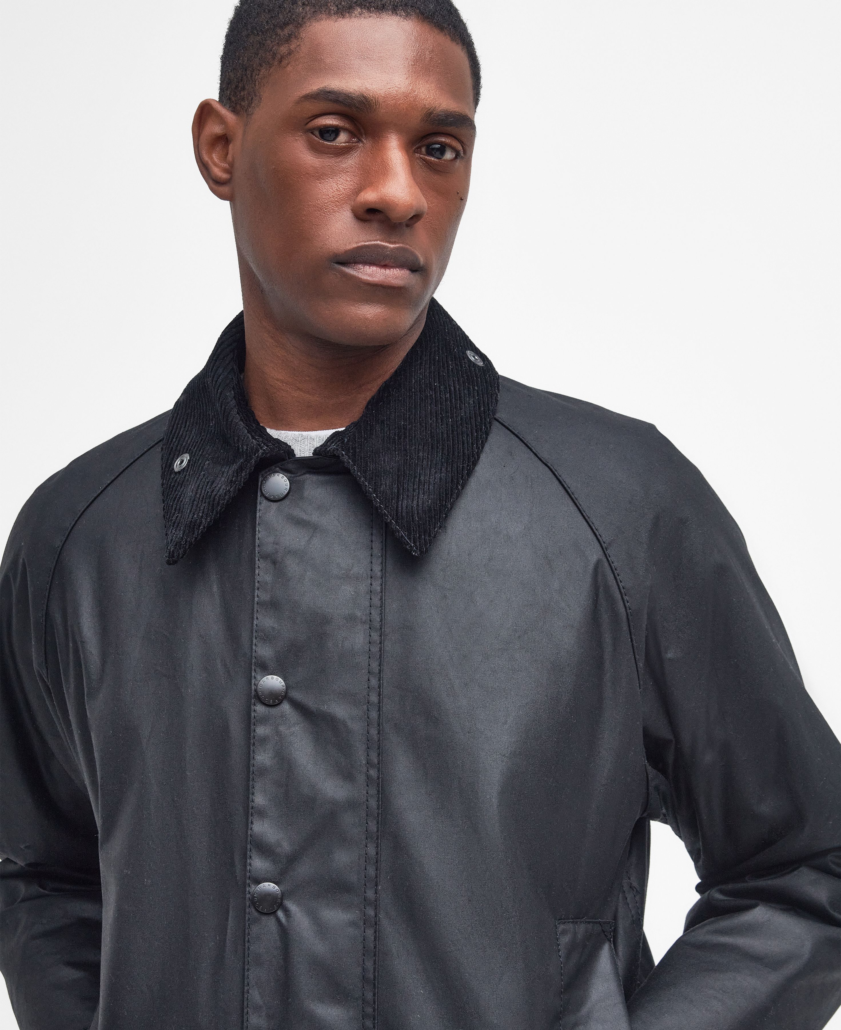 Beaufort Wax Jacket in Black | Barbour