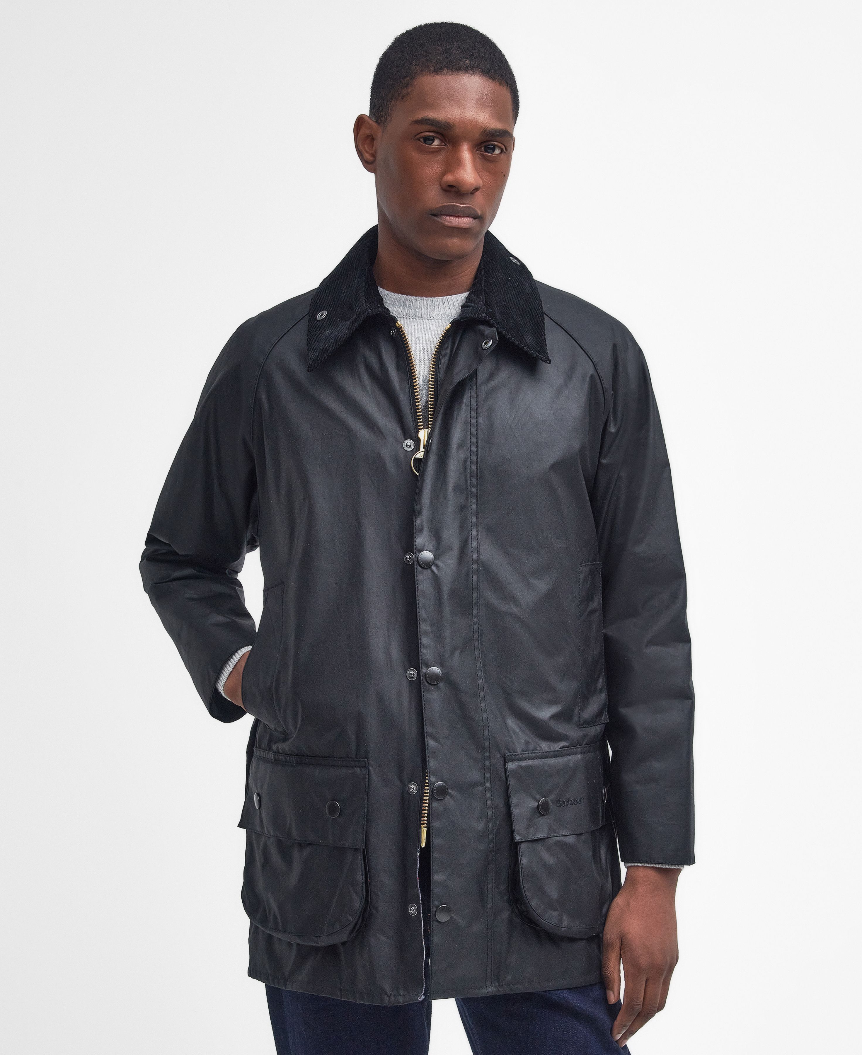 Beaufort Wax Jacket in Black | Barbour