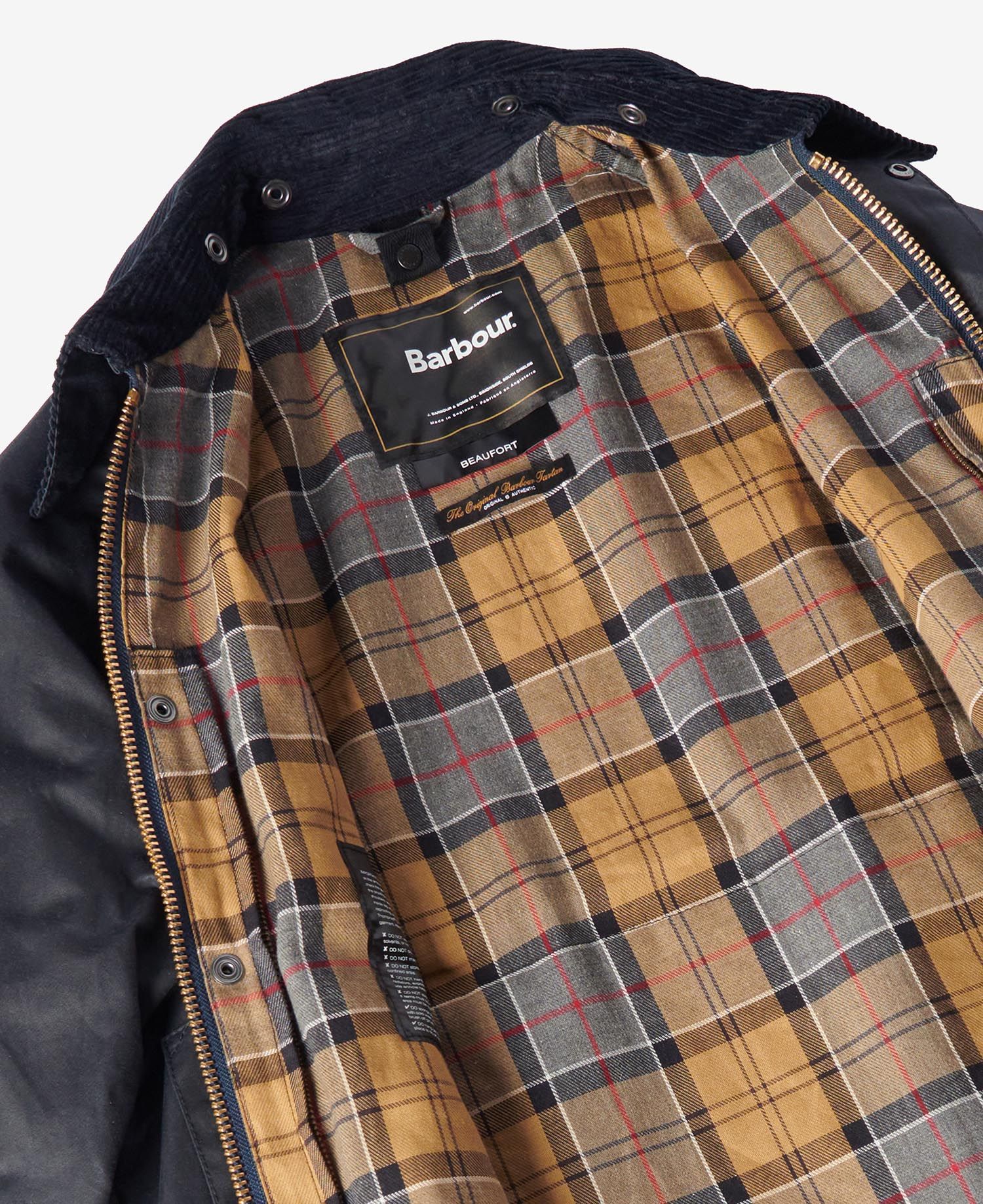 Beaufort Wax Jacket in Navy | Barbour