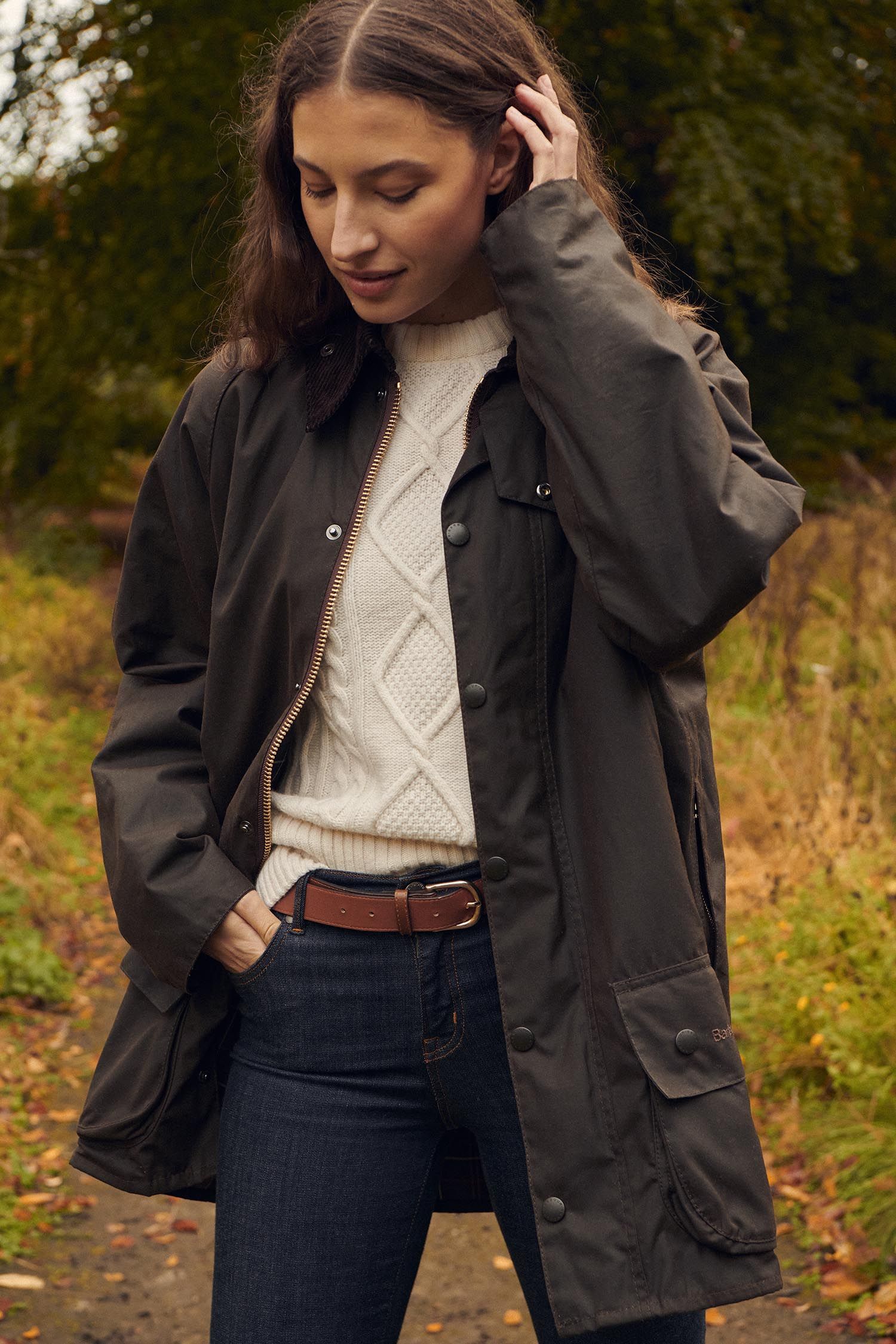 Beaufort Wax Jacket in Brown | Barbour