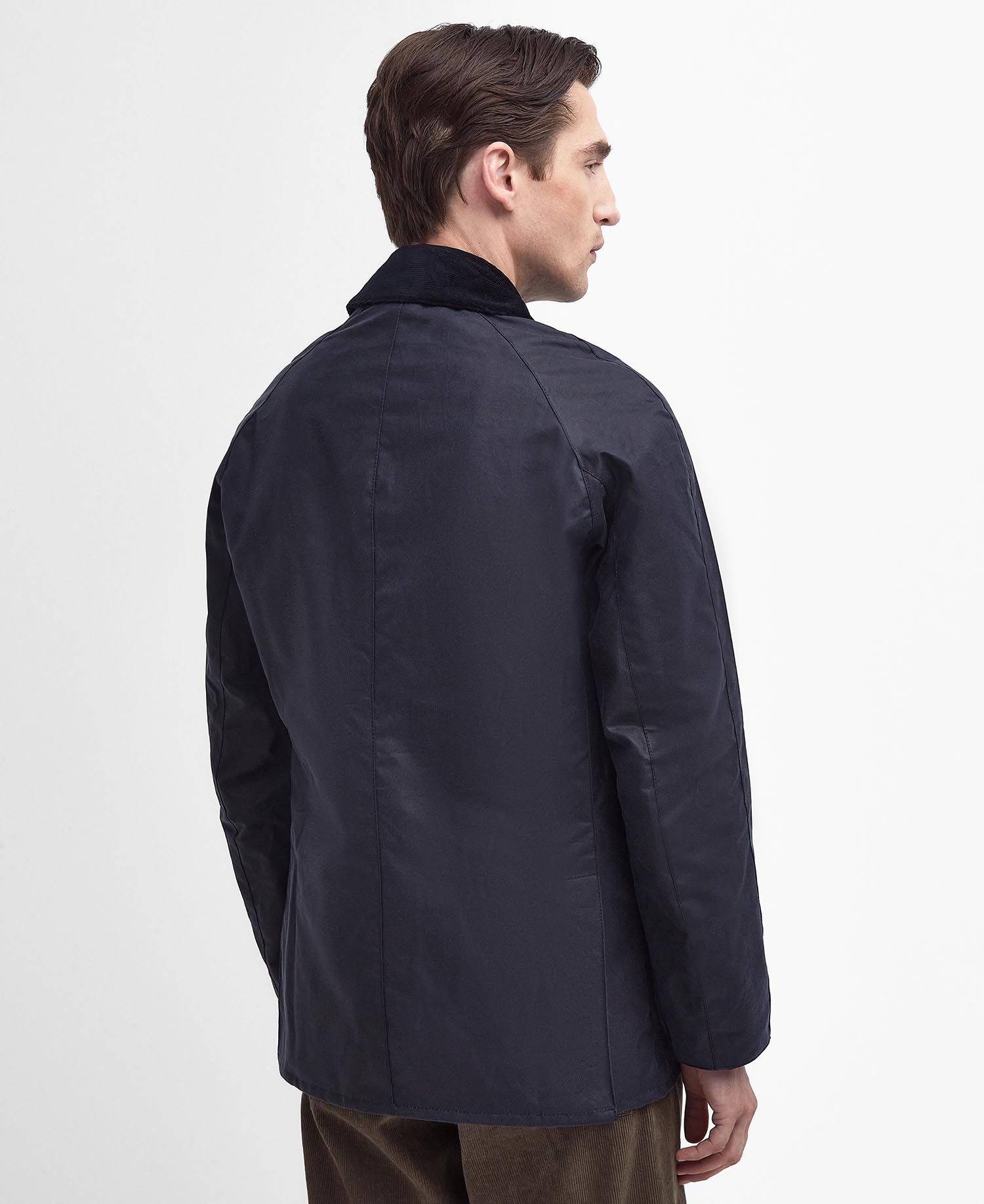 Barbour Ashby Wax Jacket in Navy | Barbour