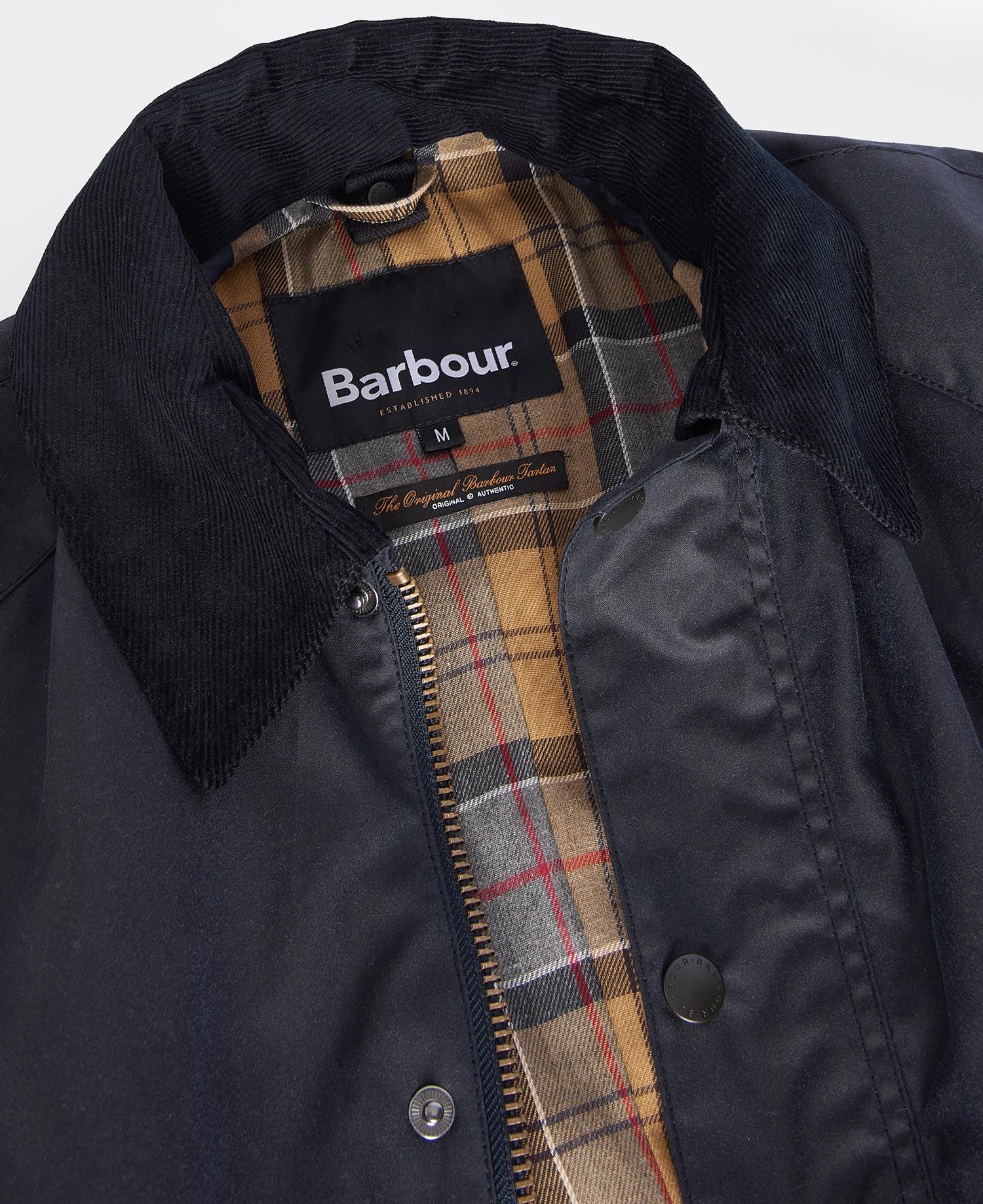 Barbour Ashby Wax Jacket in Navy | Barbour